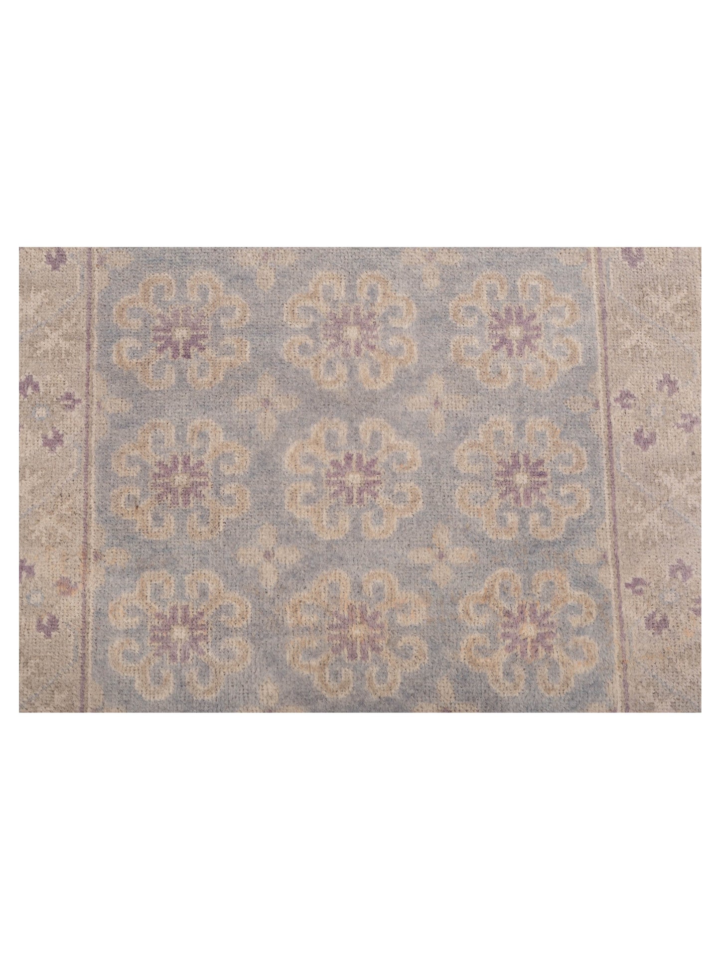 Evren 123496 Blue Gray 2.5x7.11 Hand Knotted Rug
