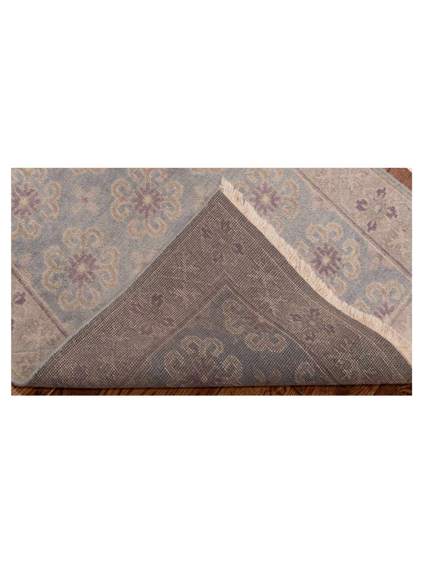 Evren 123496 Blue Gray 2.5x7.11 Hand Knotted Rug