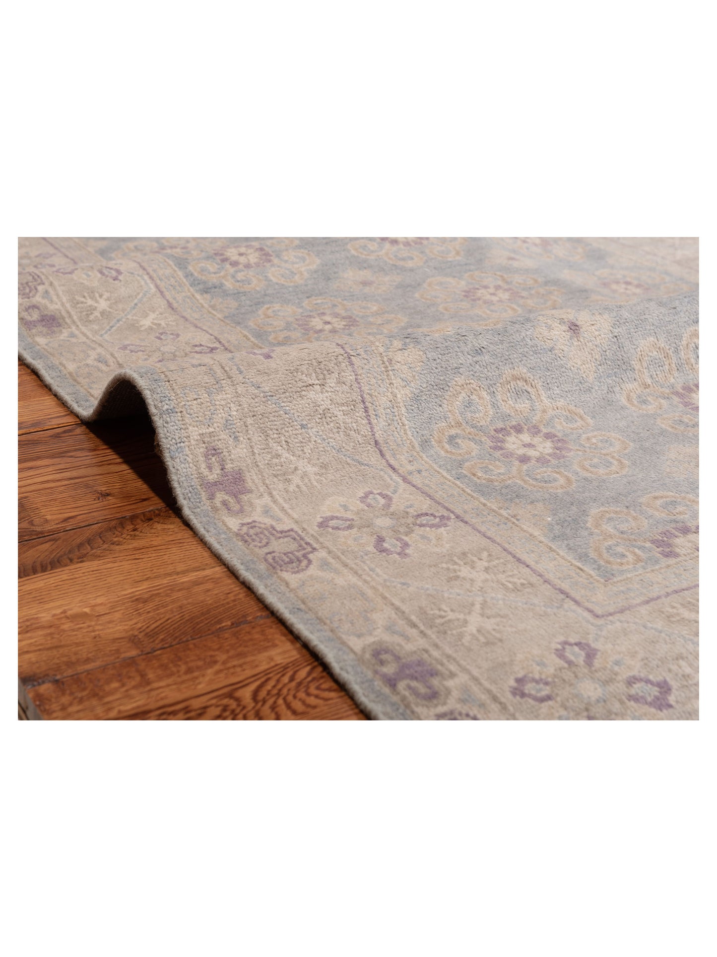 Evren 123502 Blue Silver 4x6 Hand Knotted Rug