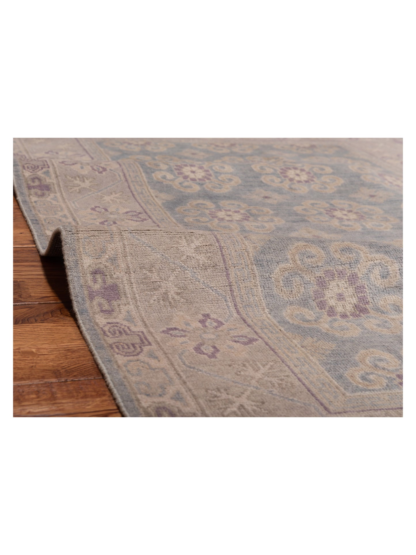 Evren 123503 Blue Silver 4x6 Hand Knotted Rug