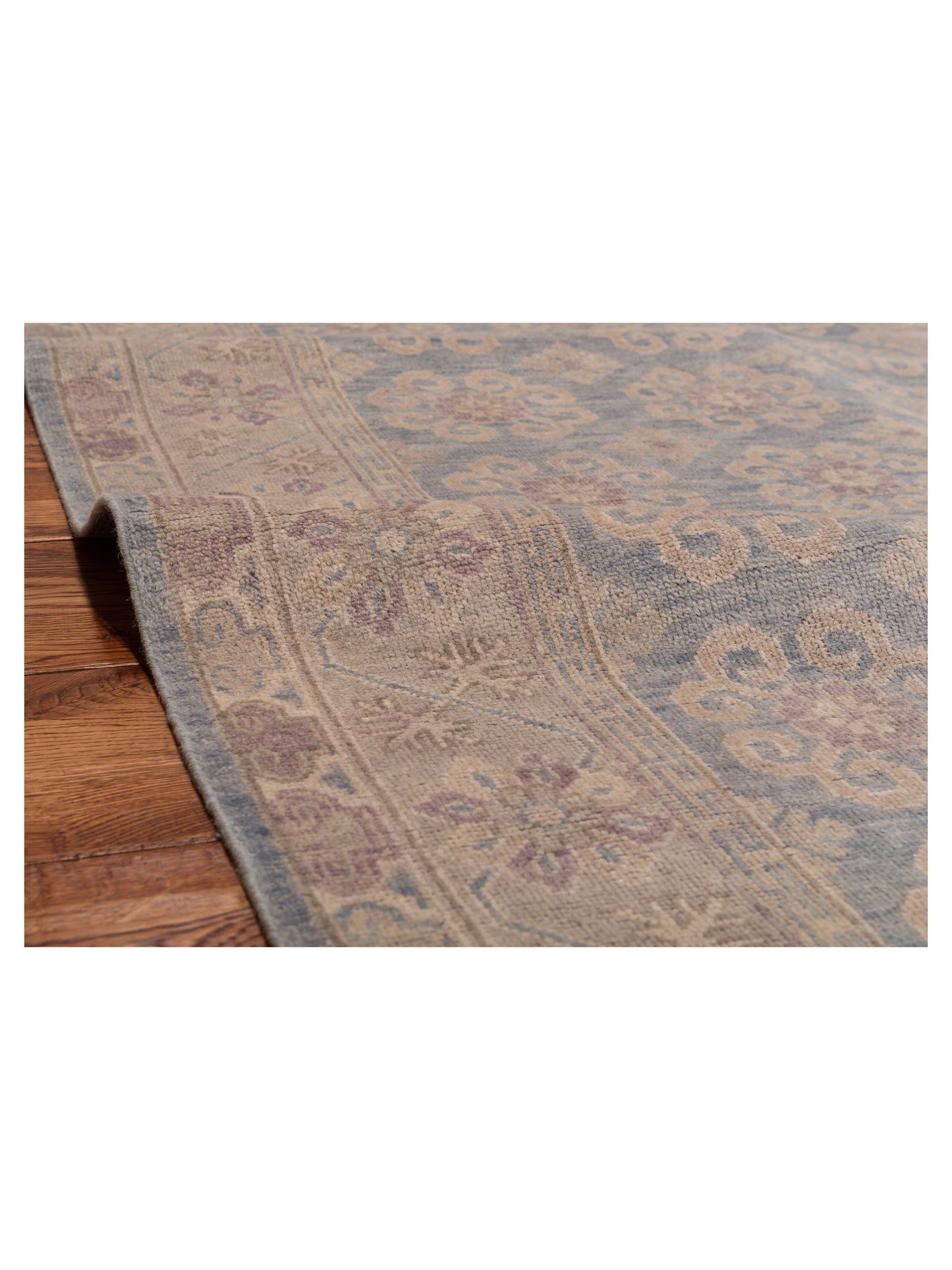 Evren 123504 Blue Silver 4.1x5.9 Hand Knotted Rug