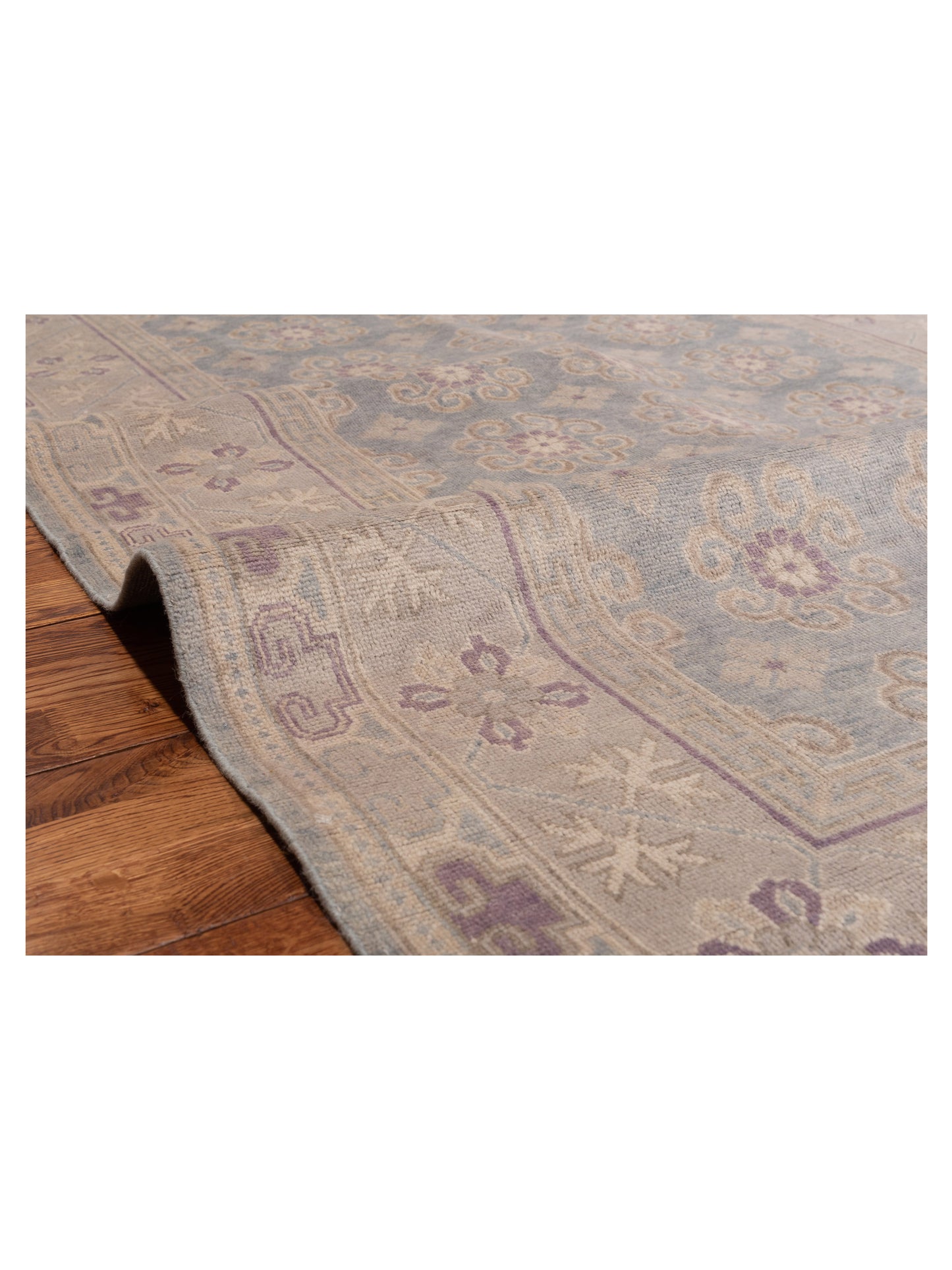 Evren 123505 Blue Gray 5x8 Hand Knotted Rug