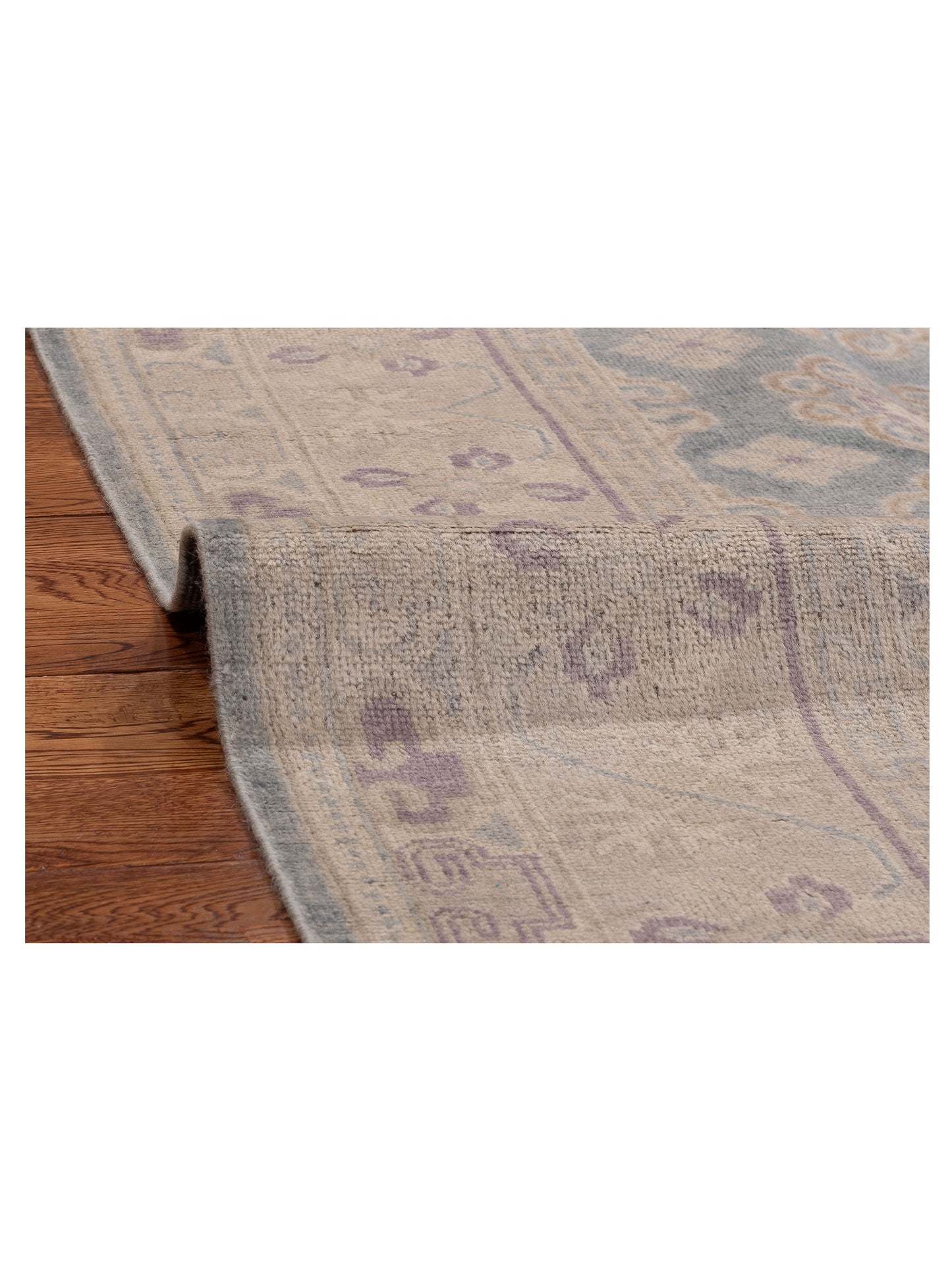 Evren 123506 Blue Silver 5.2x8.2 Hand Knotted Rug