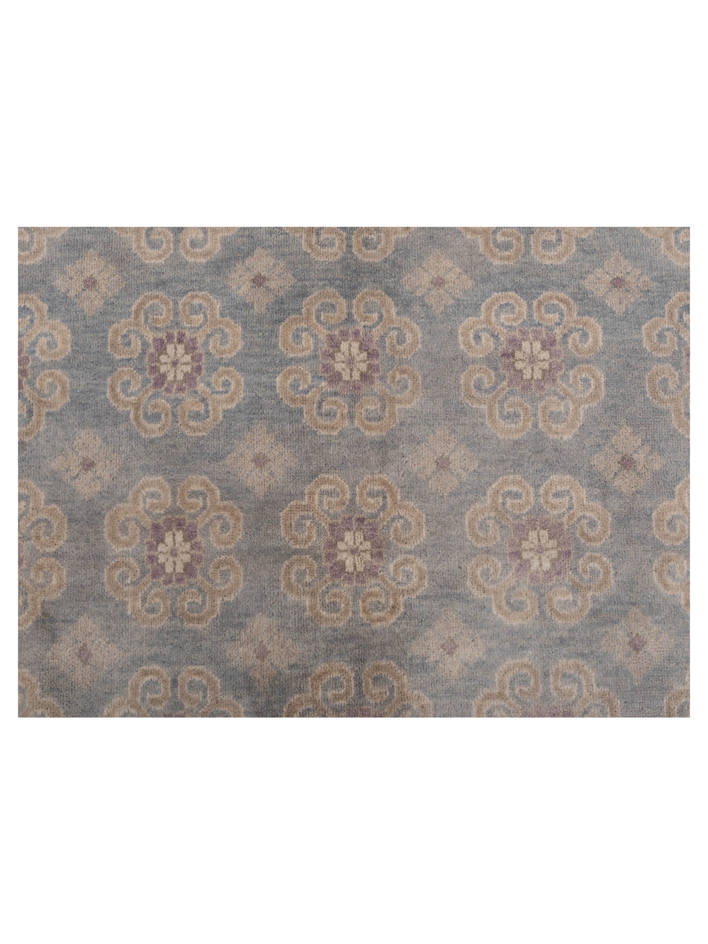 Evren 123511 Blue Gray 6.1x9 Hand Knotted Rug