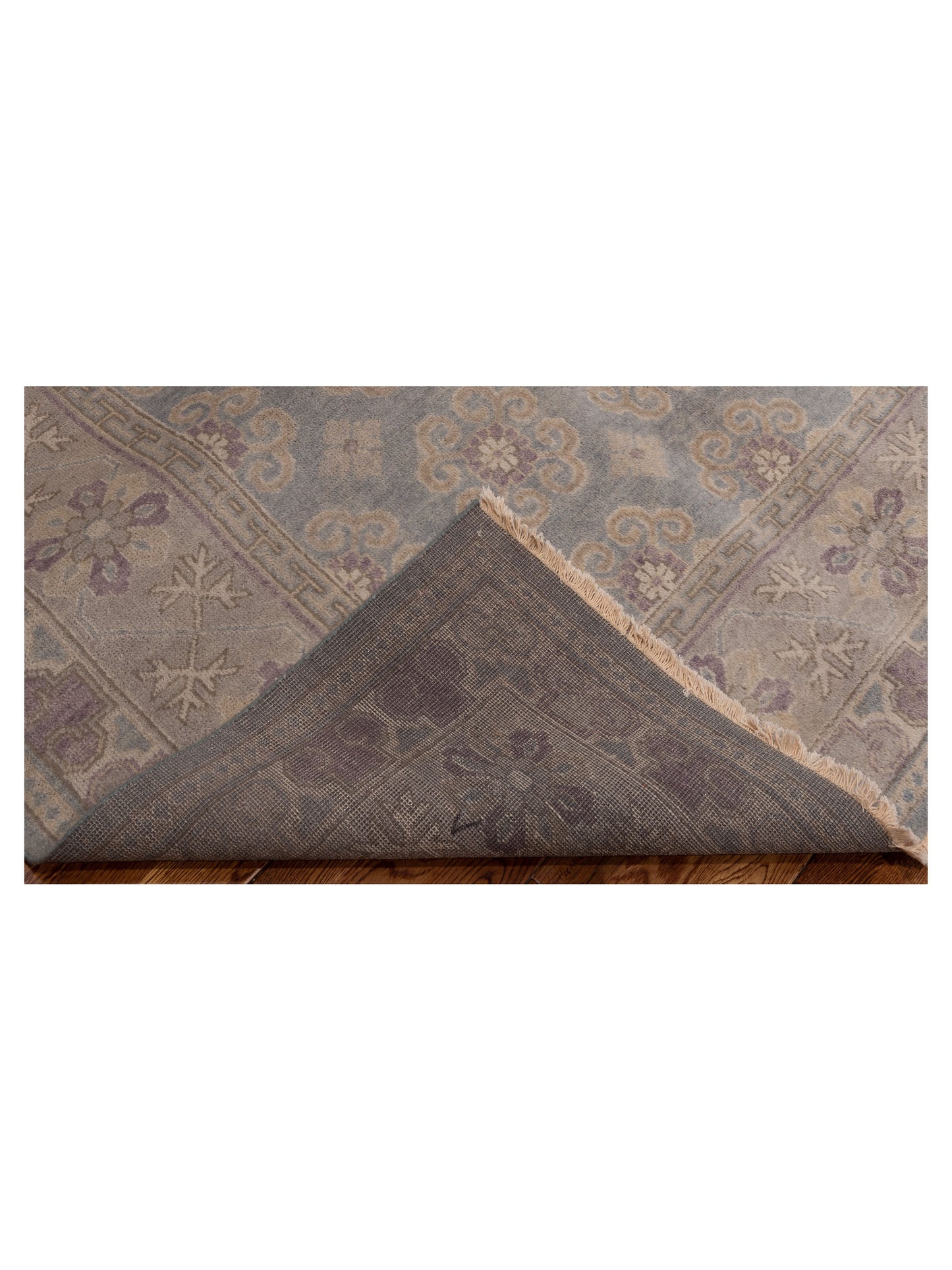 Evren 123511 Blue Gray 6.1x9 Hand Knotted Rug