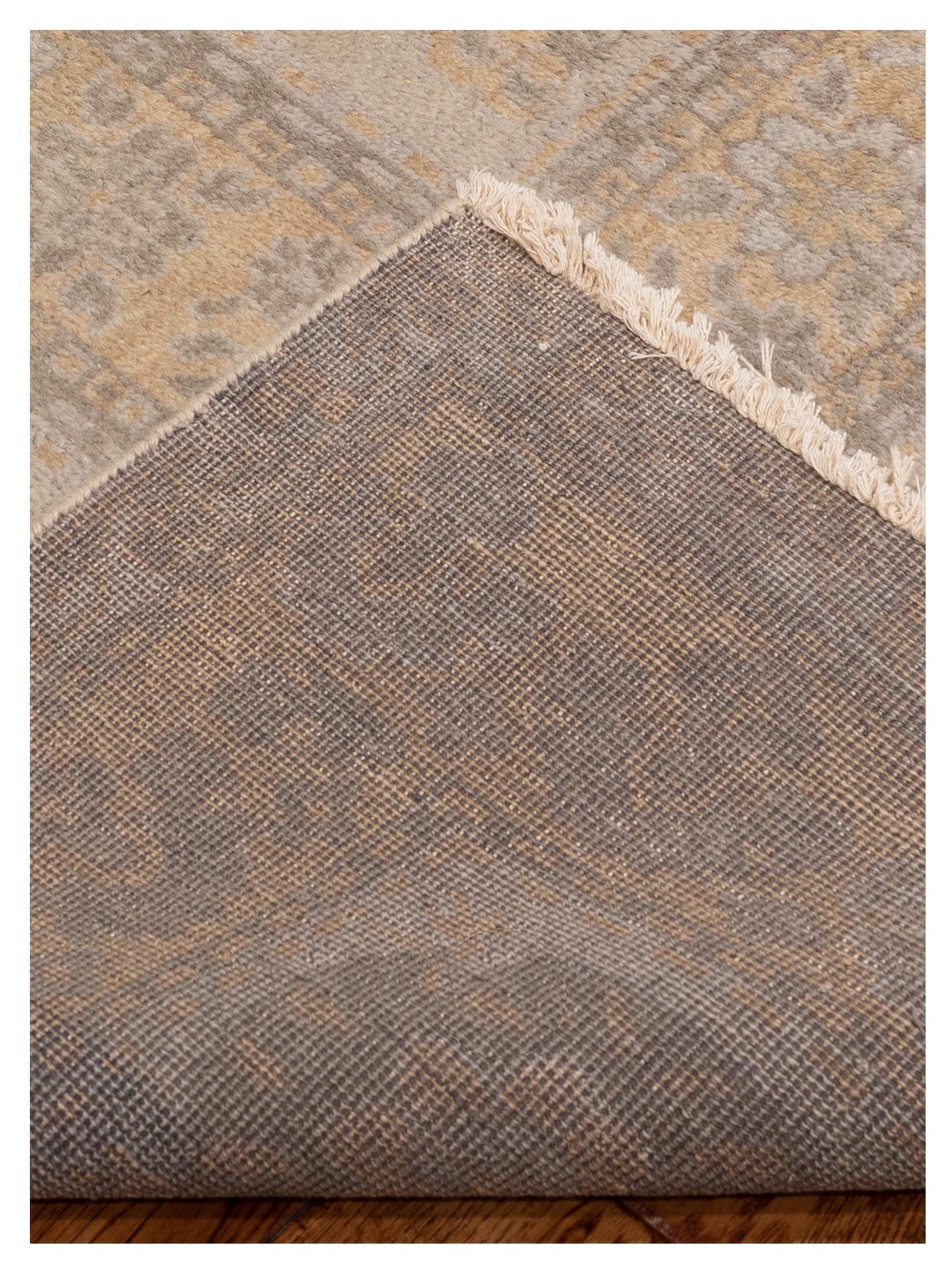 Evren 123514 Silver Gold 8x10 Hand Knotted Rug
