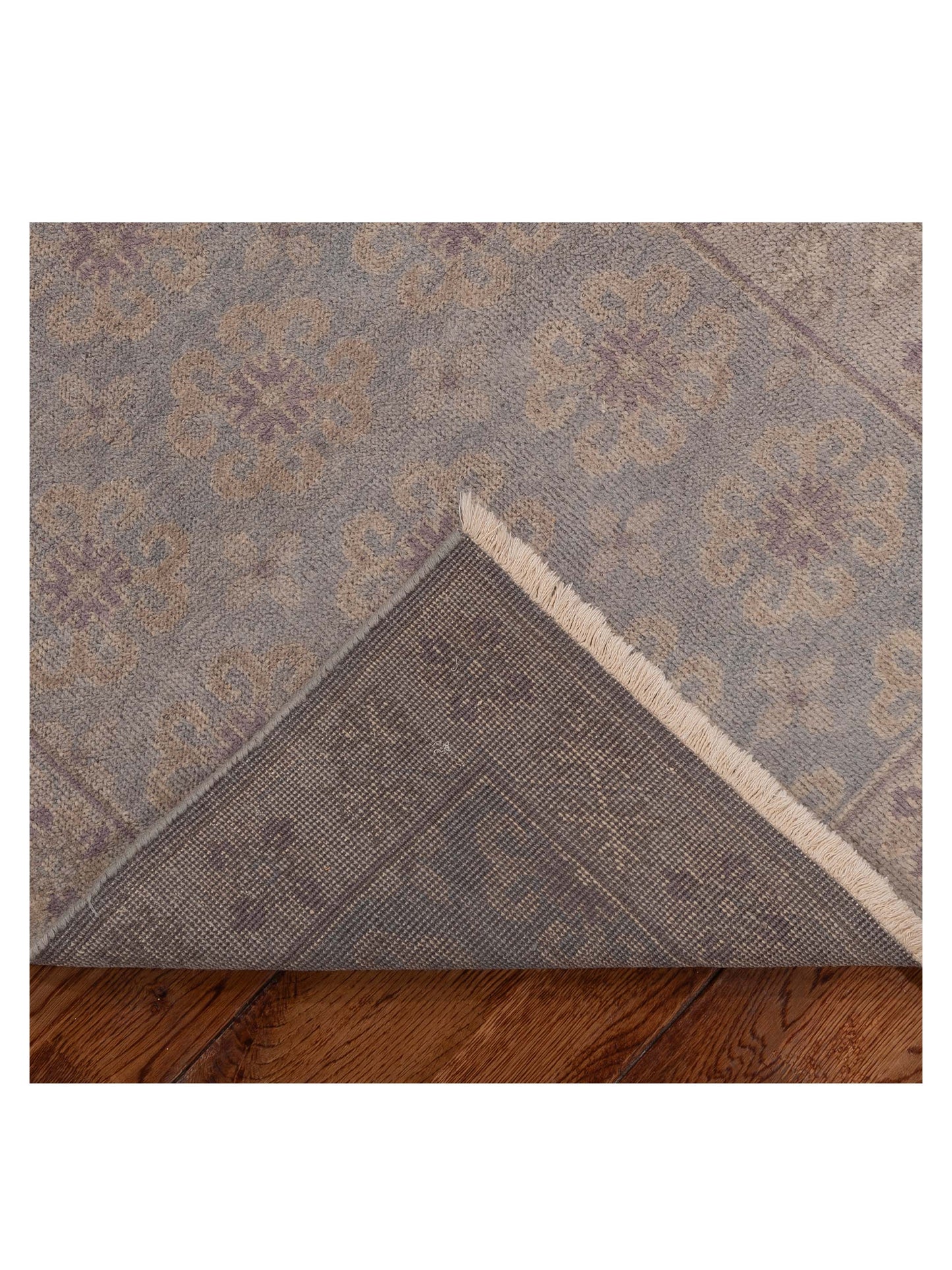Evren 123520 Blue Silver 2.7x9.9 Hand Knotted Rug
