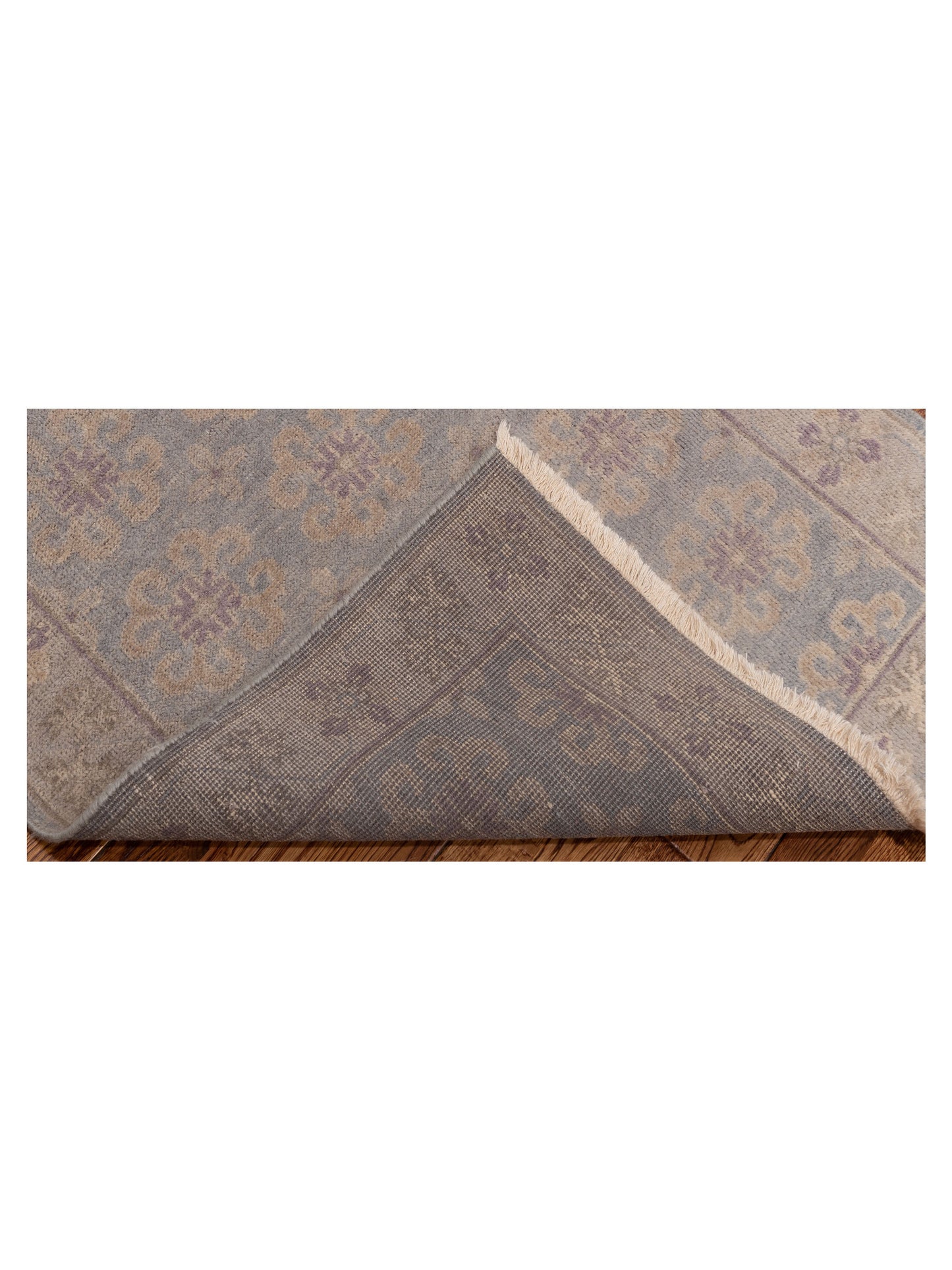 Evren 123520 Blue Silver 2.7x9.9 Hand Knotted Rug