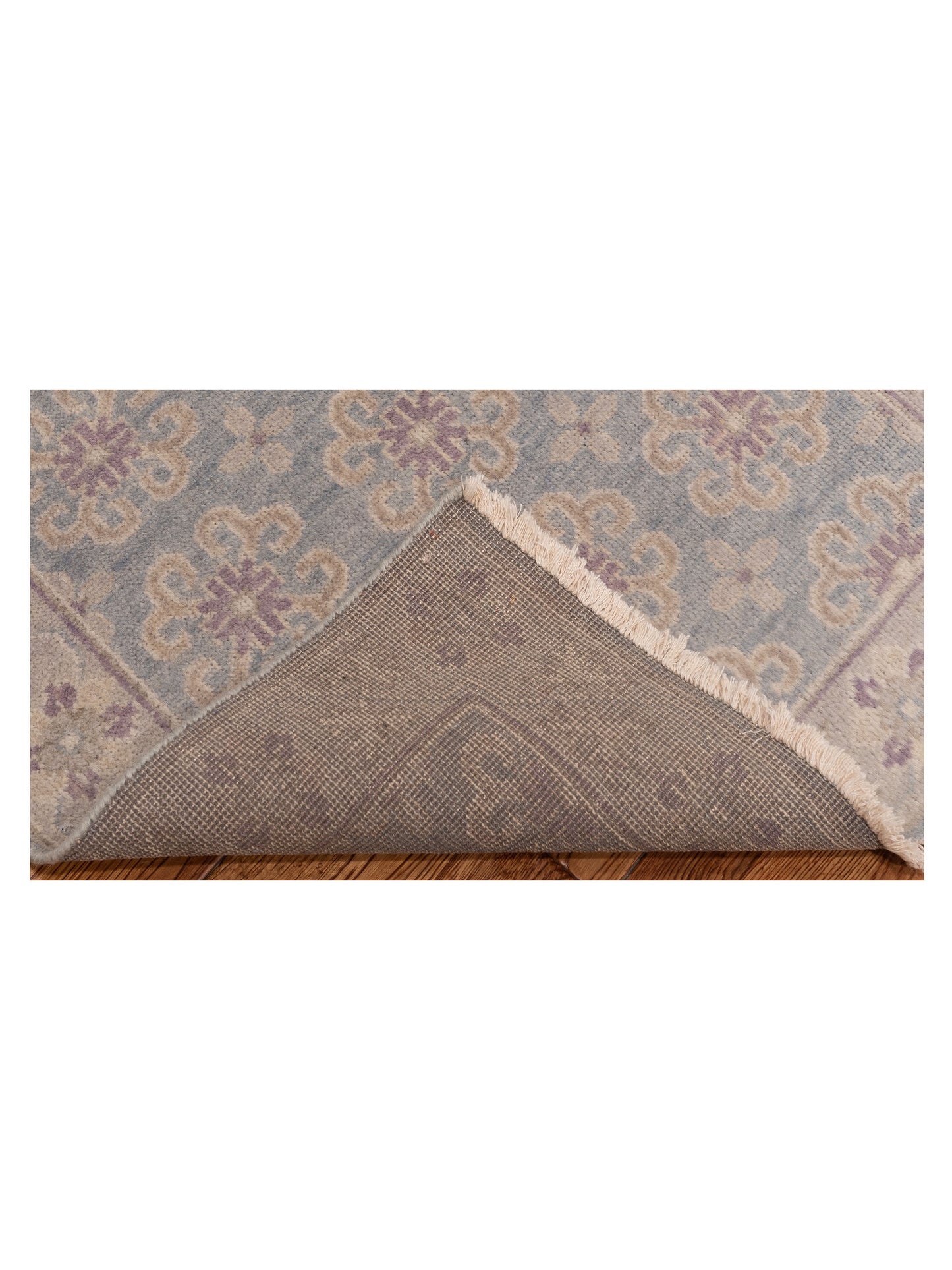 Evren 123522 Blue Silver 2.6x12 Hand Knotted Rug