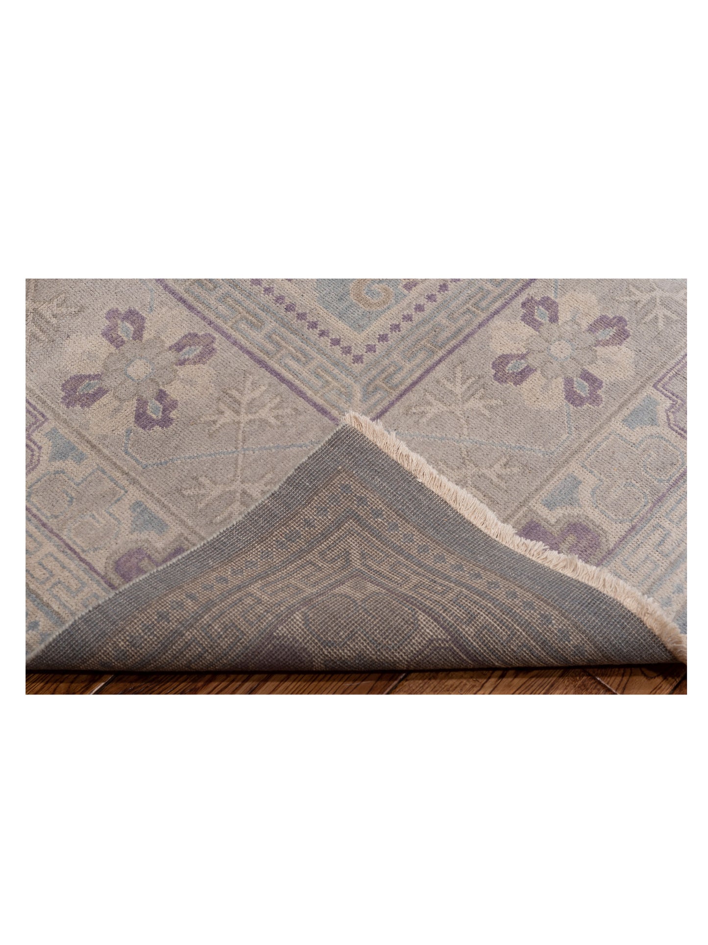 Evren 123525 Blue Silver 8x10 Hand Knotted Rug
