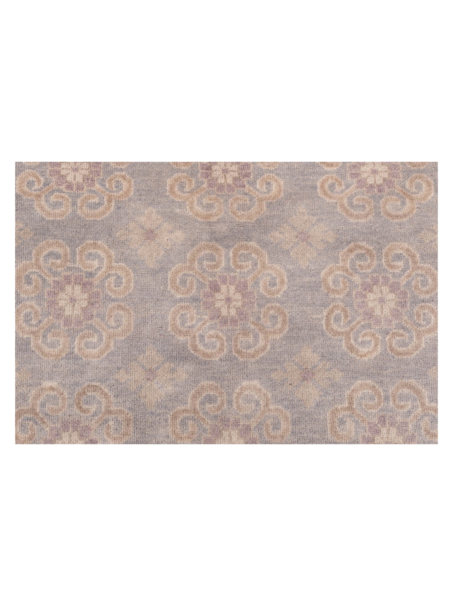 Evren 123528 Gray Silver 9x11.10 Hand Knotted Rug