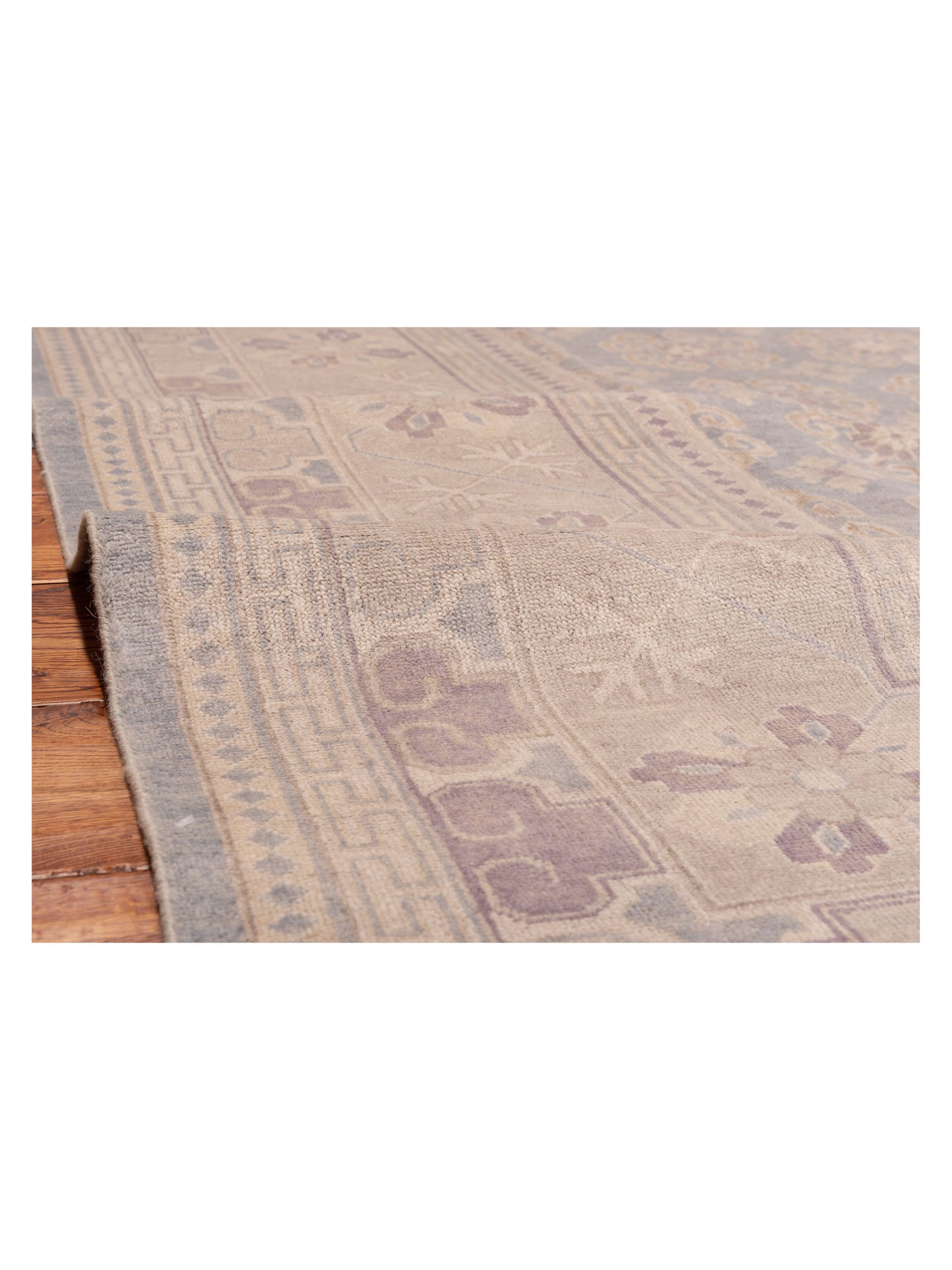Evren 123528 Gray Silver 9x11.10 Hand Knotted Rug