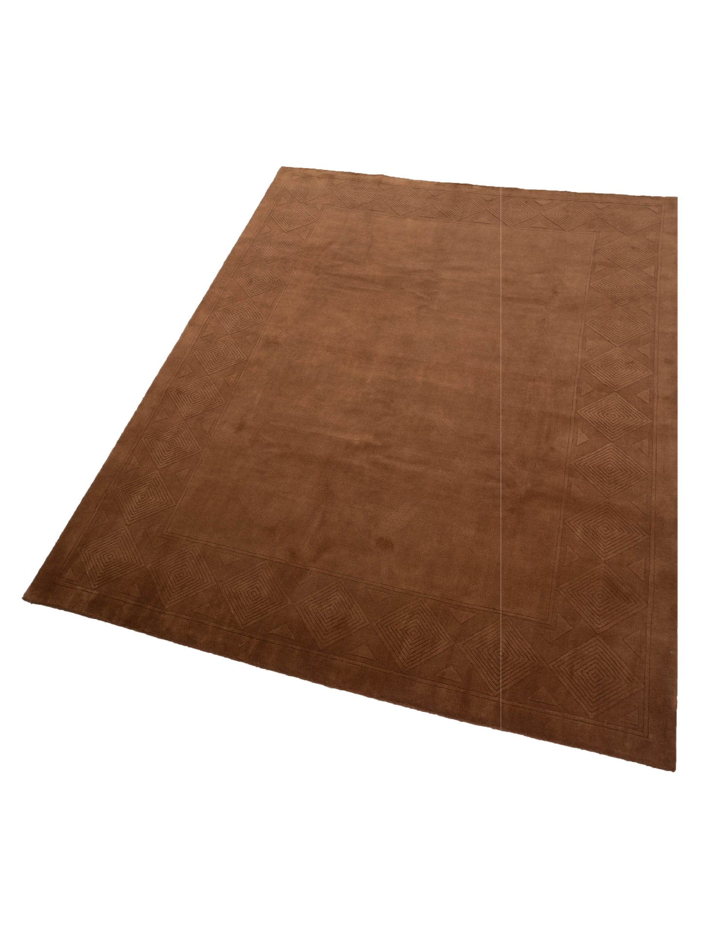Himalayan 123533 Copper Copper 8.8x11.9 Hand Knotted Rug