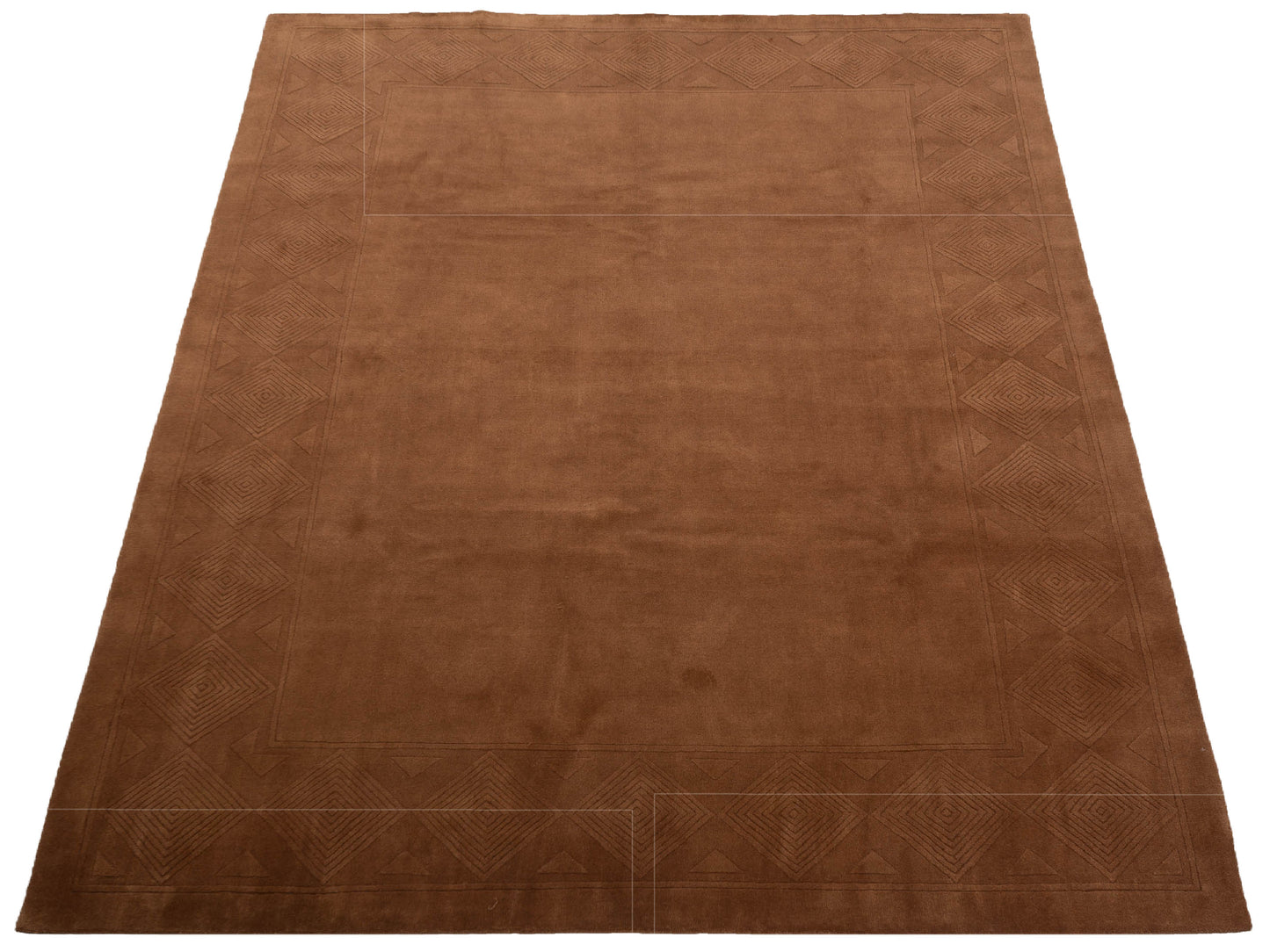 Himalayan 123533 Copper Copper 8.8x11.9 Hand Knotted Rug