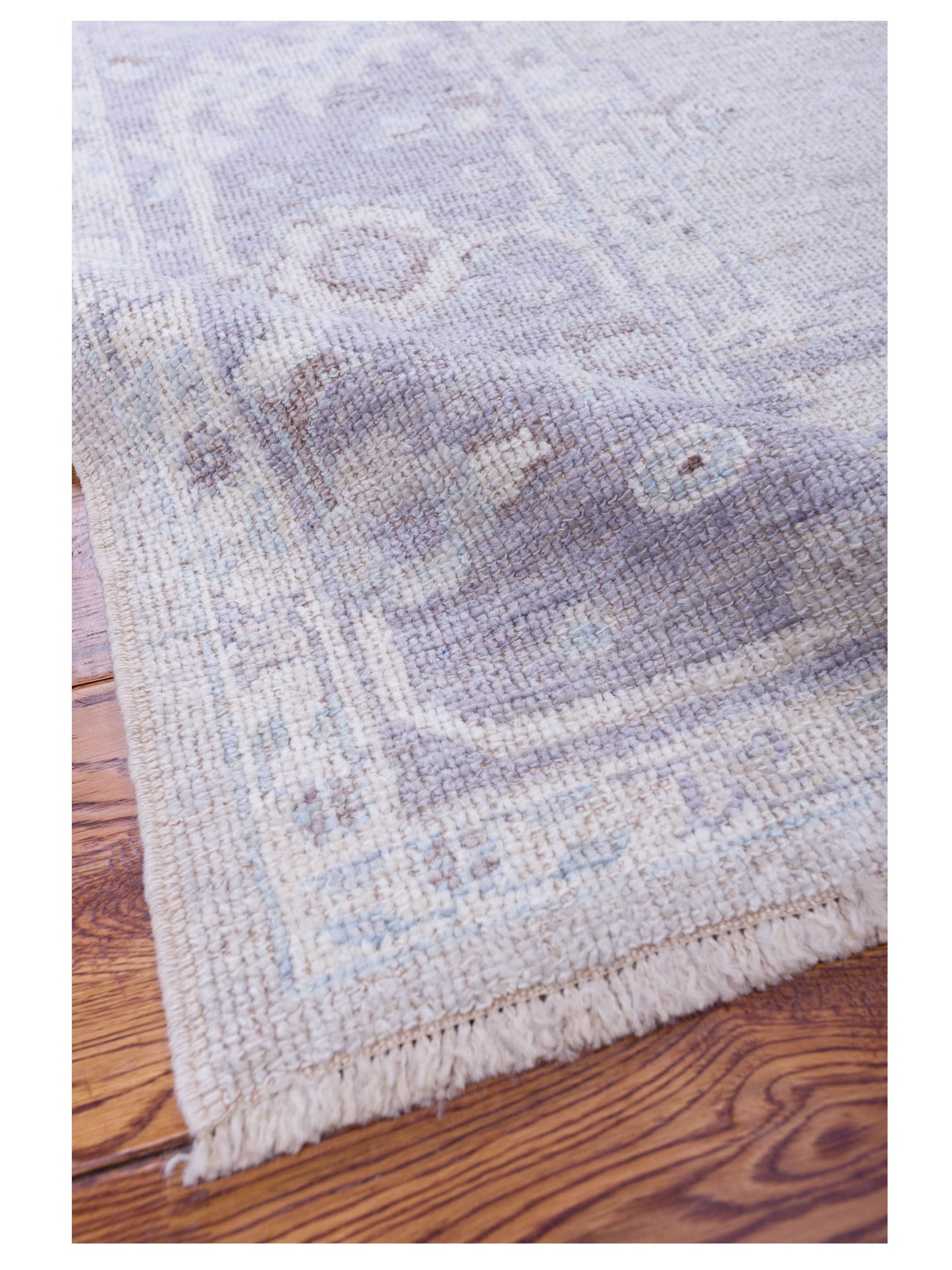 Angora Oushak 123602 Silver Gray 8.1x9.9 Hand Knotted Rug