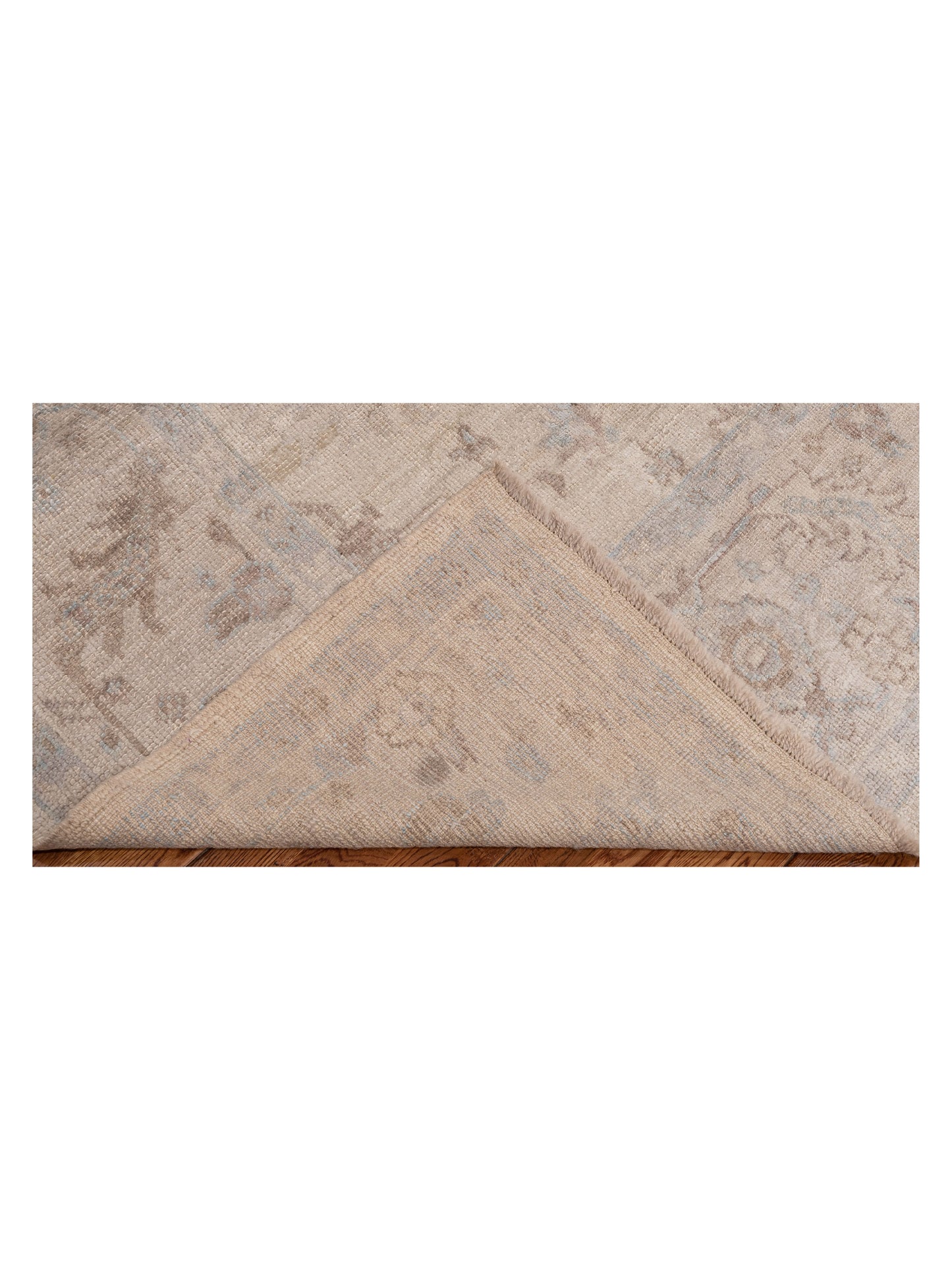 Angora Oushak 123643 Ivory Ivory 7.9x9.5 Hand Knotted Rug