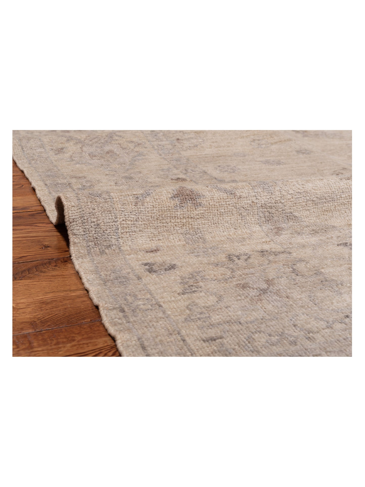 Angora Oushak 123650 Ivory Ivory 7.10x9 Hand Knotted Rug