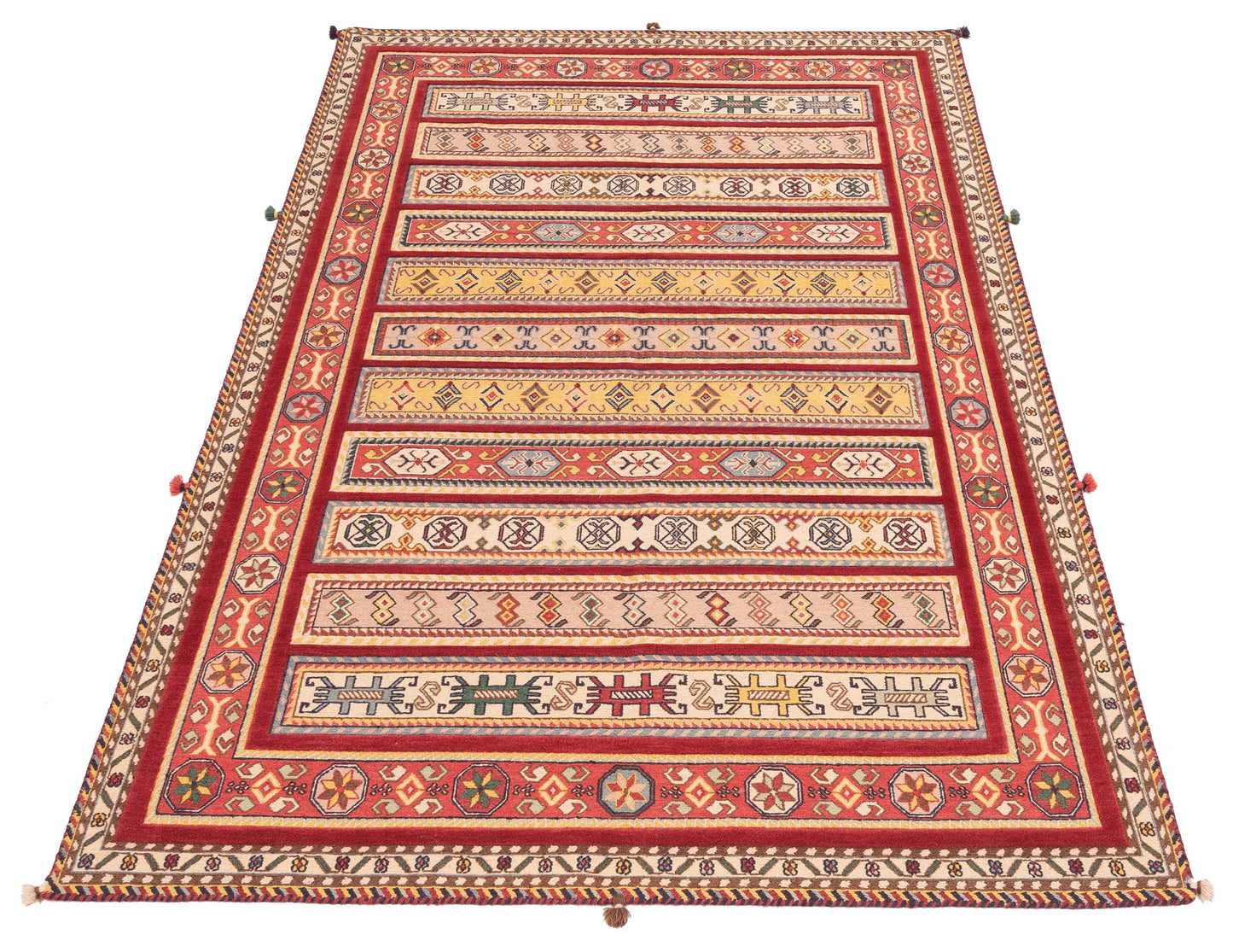 Soumak Tribal 123698 Multi 5.7x7.10 Hand Woven Rug