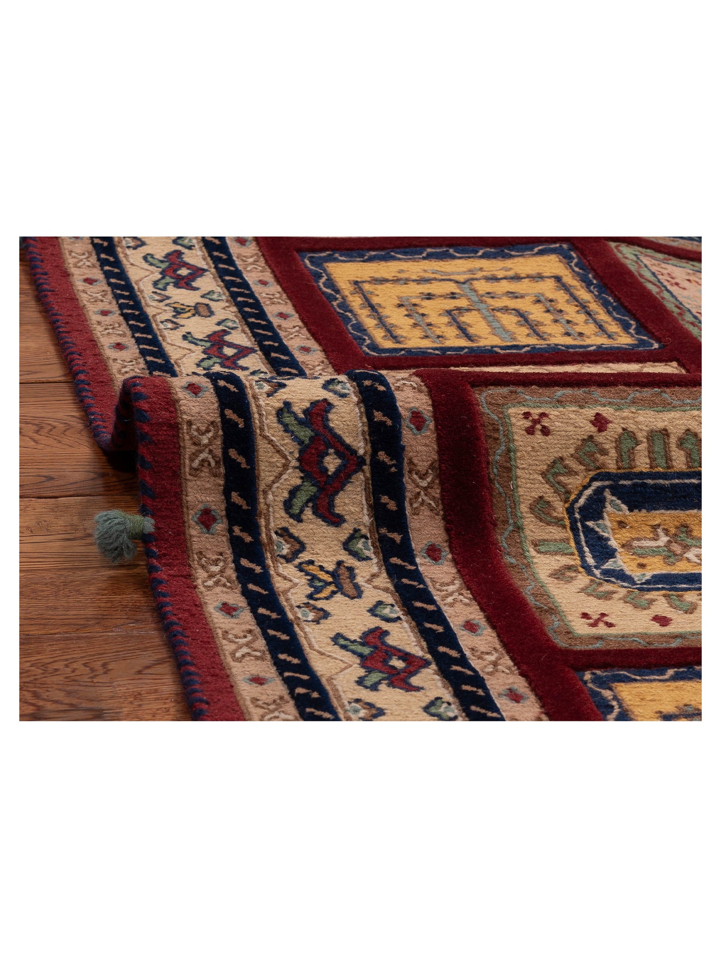 Shawl 123699 Multi 4.7x6.8 Hand Knotted Rug