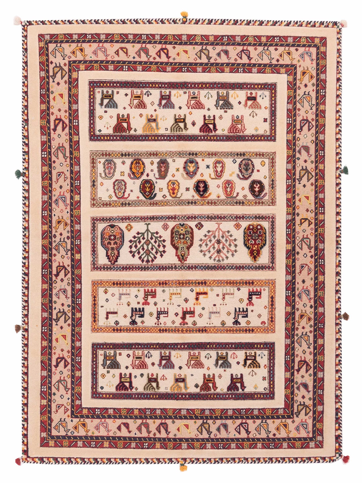Rajpur Soumak Tribal Ivory Beige Tribal