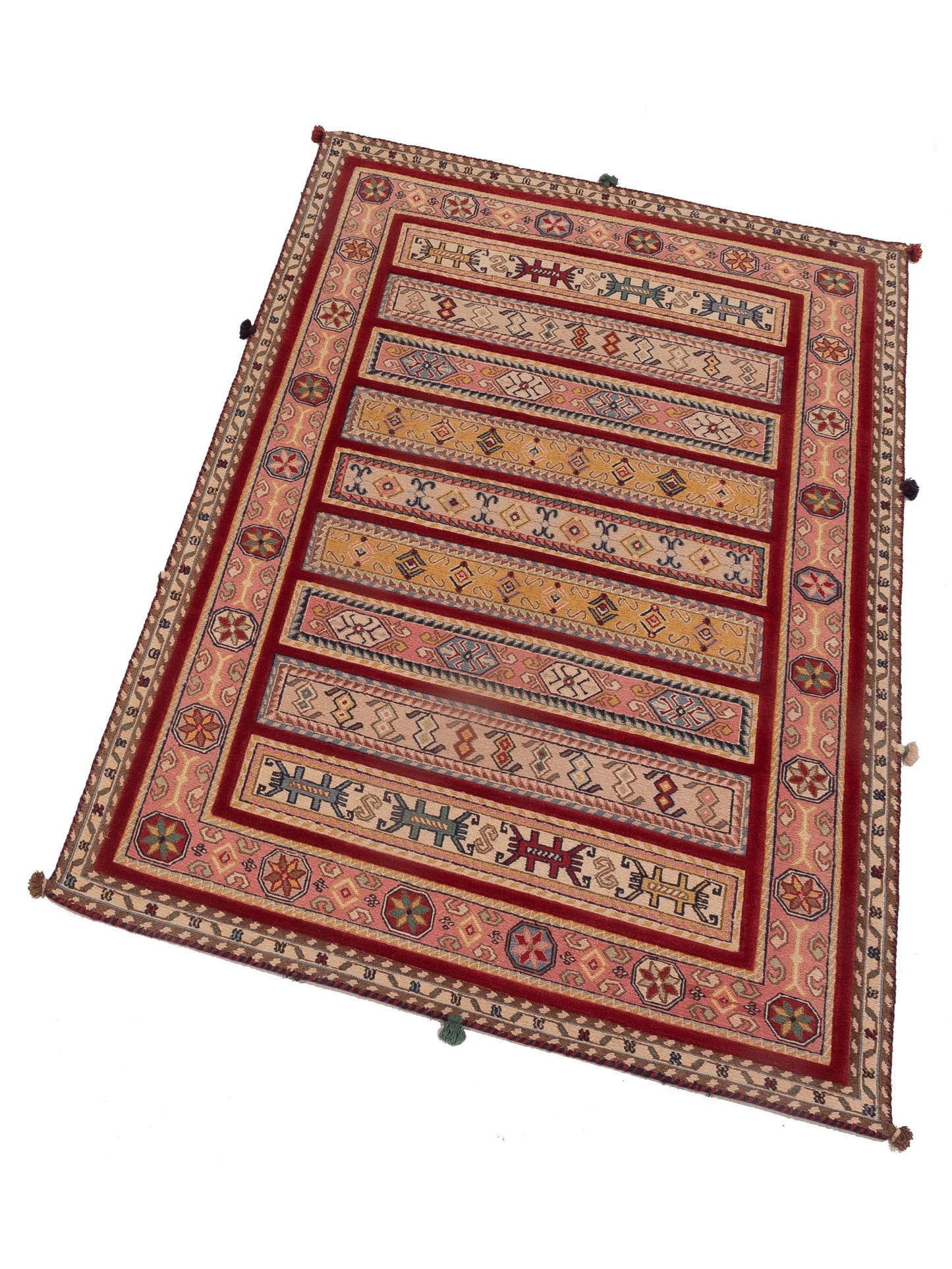 Soumak Tribal 123717 Multi 4.1x6 Hand Woven Rug