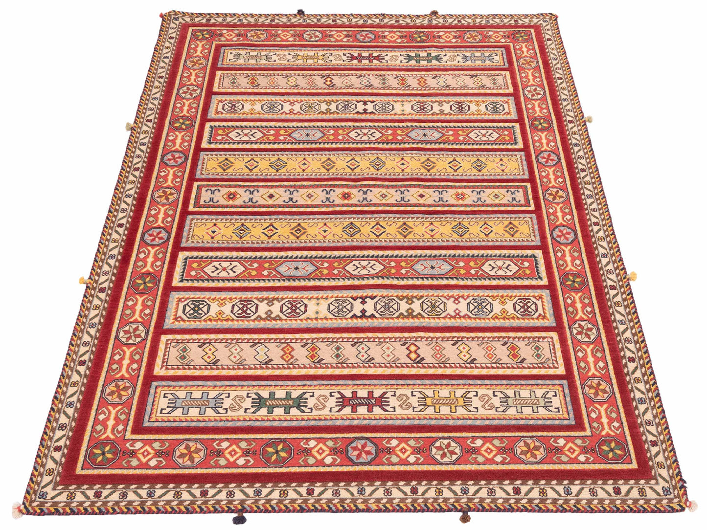 Soumak Tribal 123718 Multi 5.8x7.9 Hand Woven Rug
