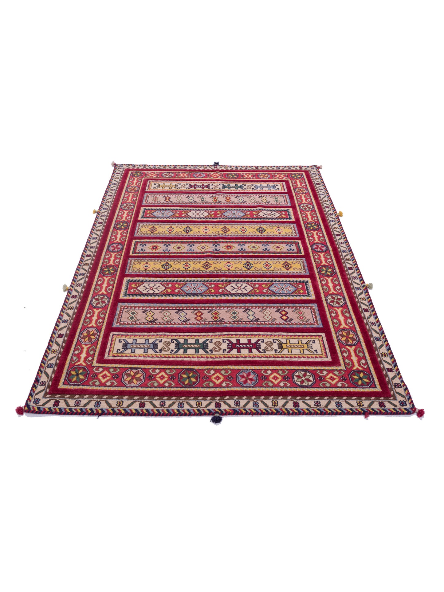 Soumak Tribal 123741 Multi 4.5x6.1 Hand Woven Rug