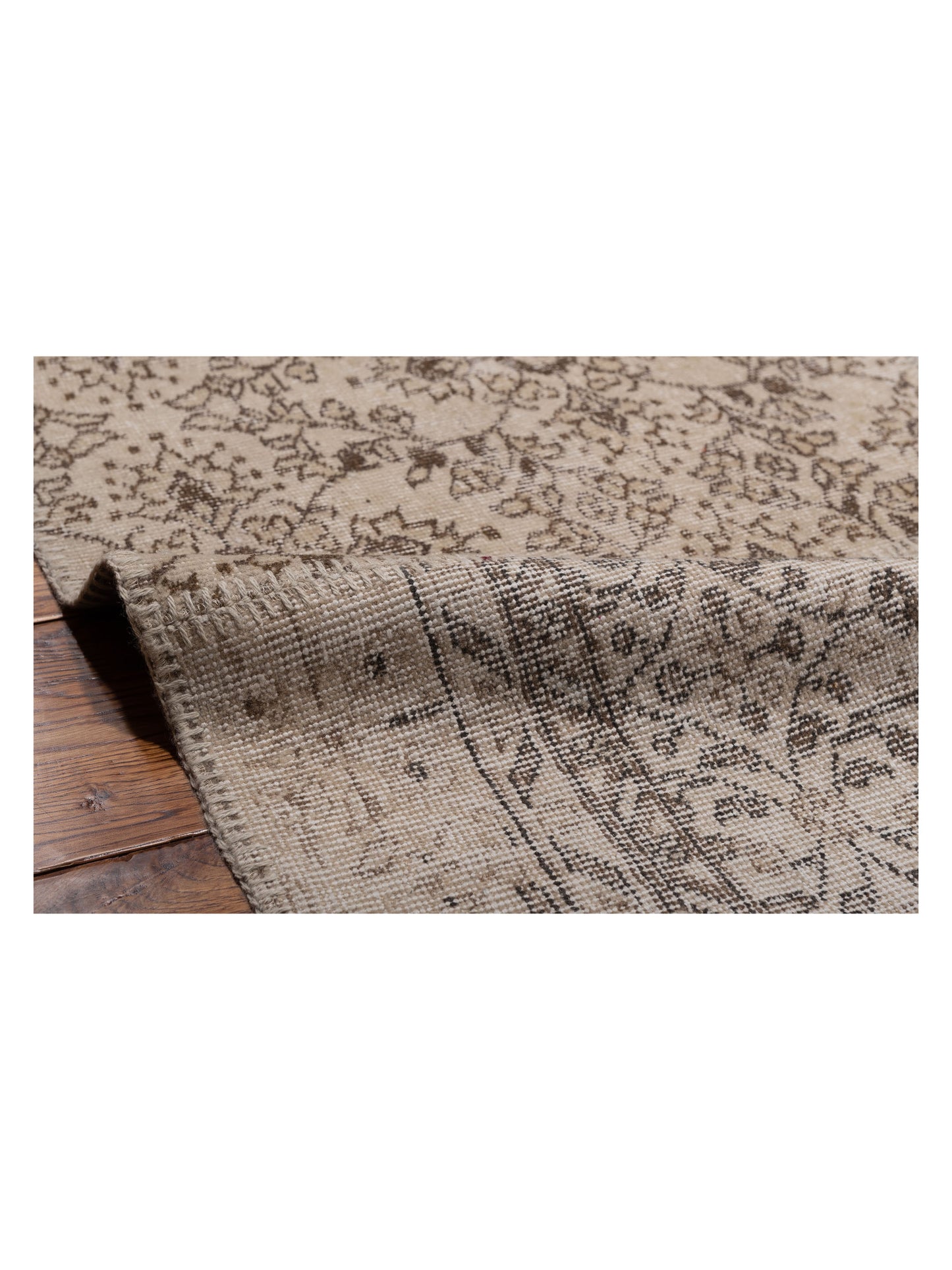 Turkish Vestige Patchwork 123799 Natural 12x18 Hand Knotted Rug