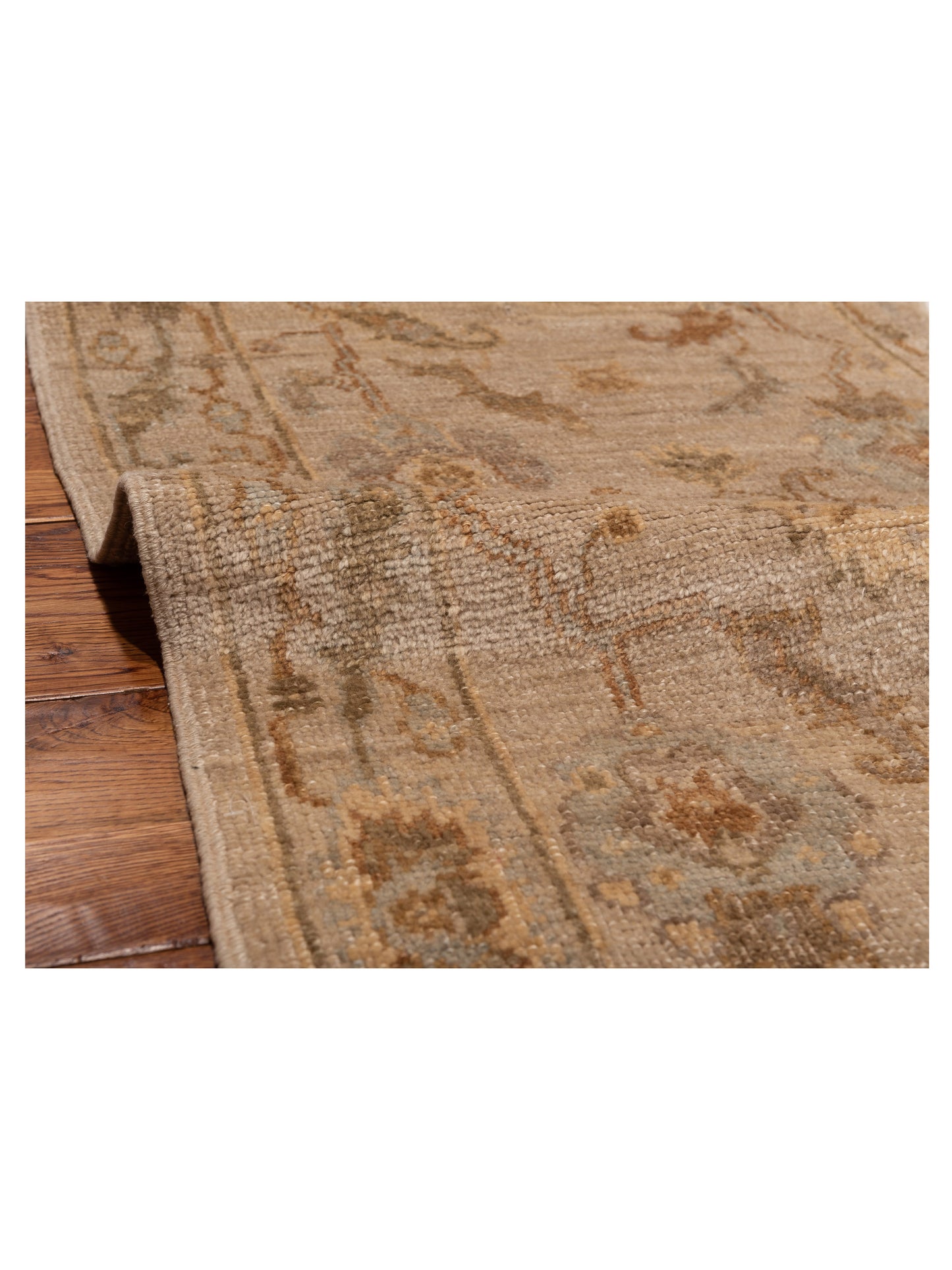 Angora Oushak 123828 Ivory Ivory 2.7x8.3 Hand Knotted Rug