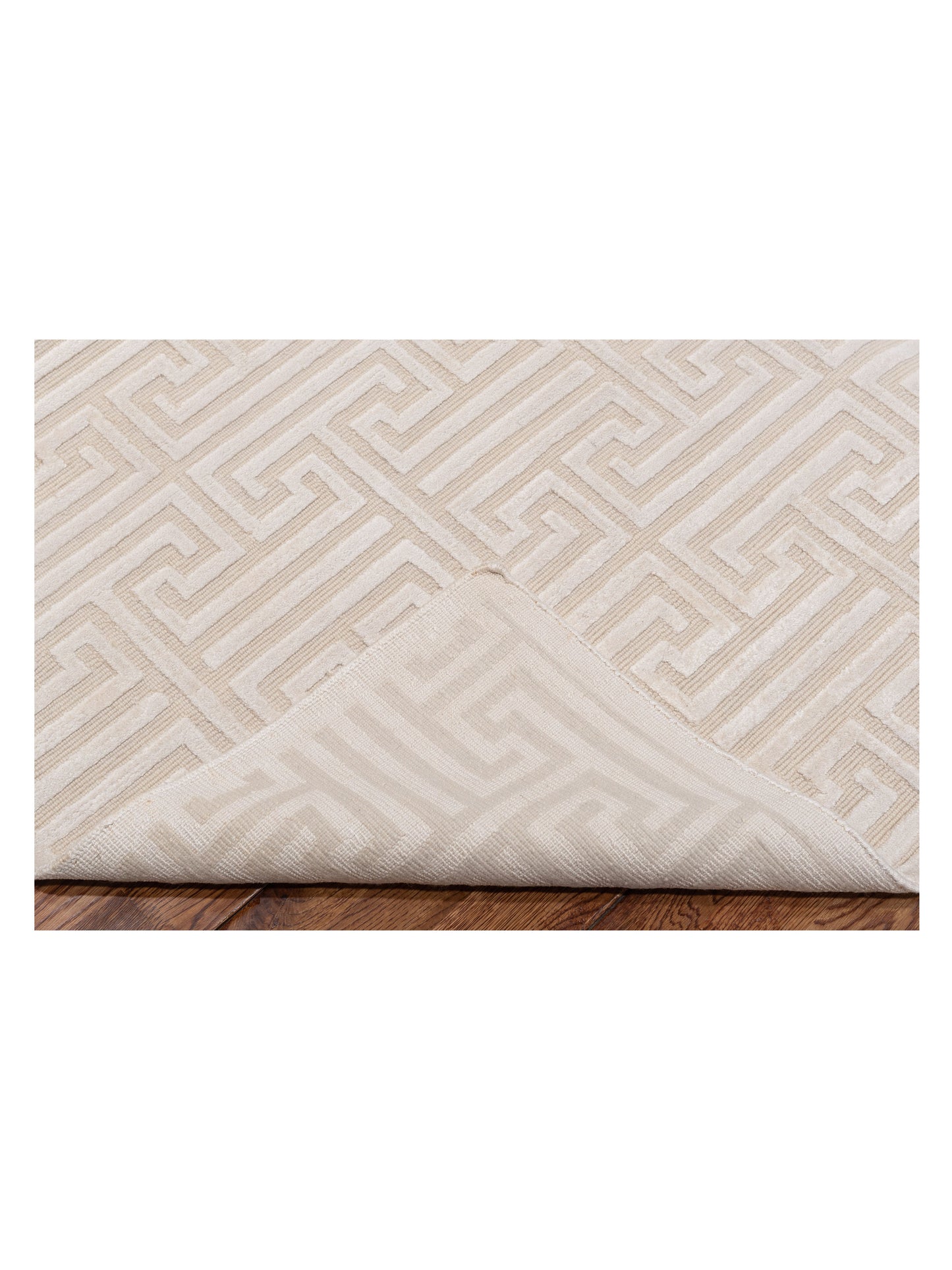 Tibetino 124217 Beige Ivory 8.1x10.2 Hand Knotted Rug