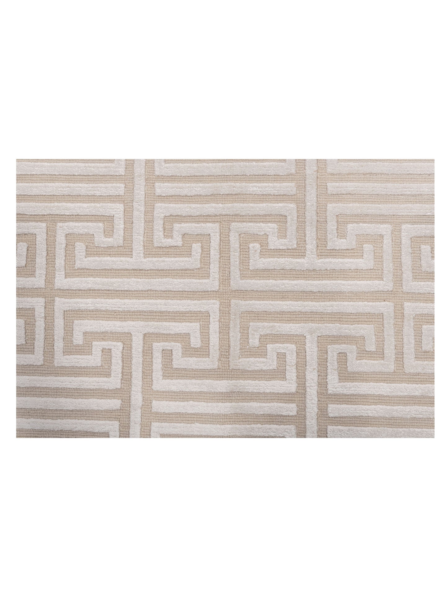 Tibetino 124217 Beige Ivory 8.1x10.2 Hand Knotted Rug