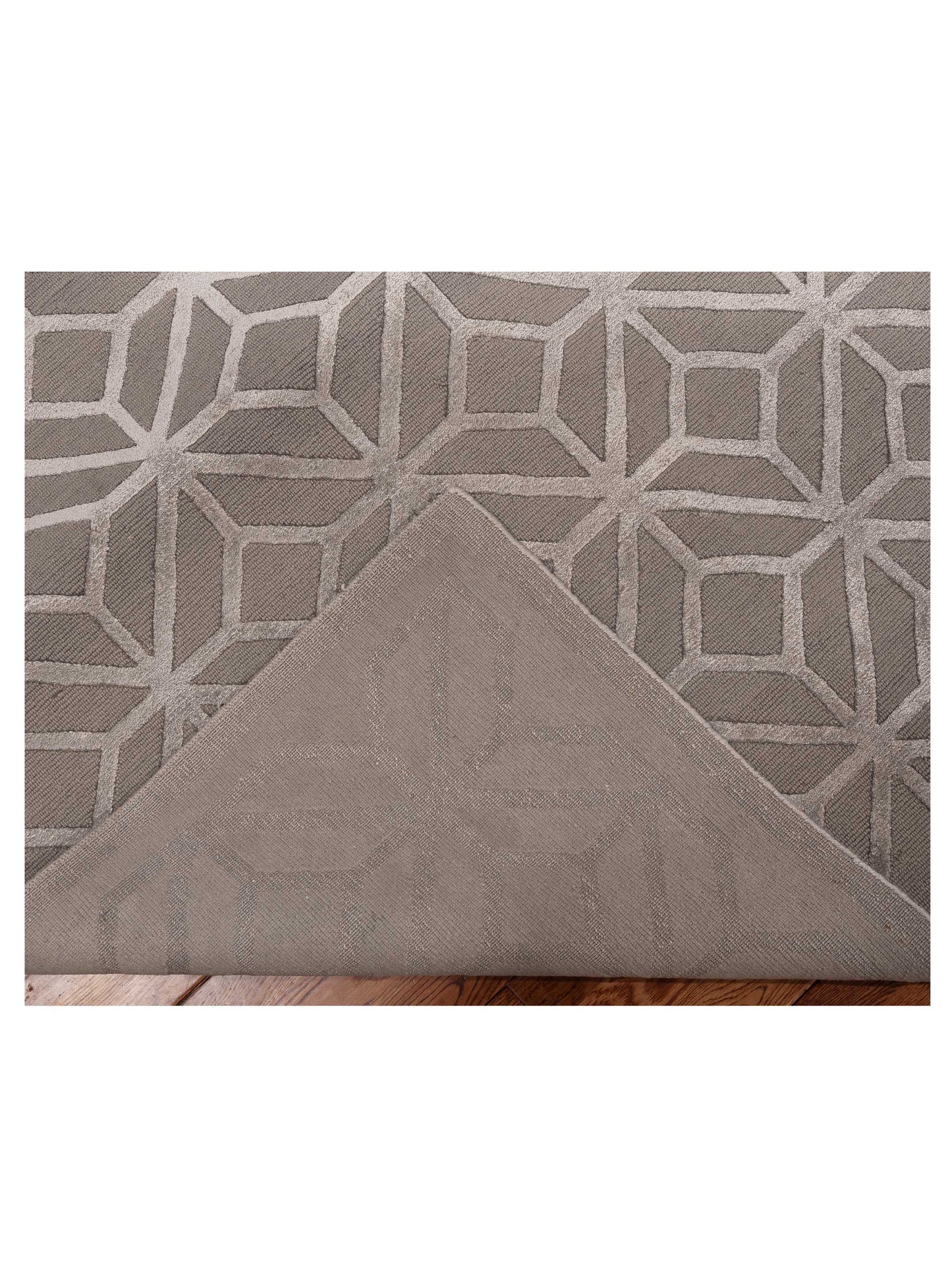 Tibetino 124228 Gray 8.1x9.11 Hand Knotted Rug
