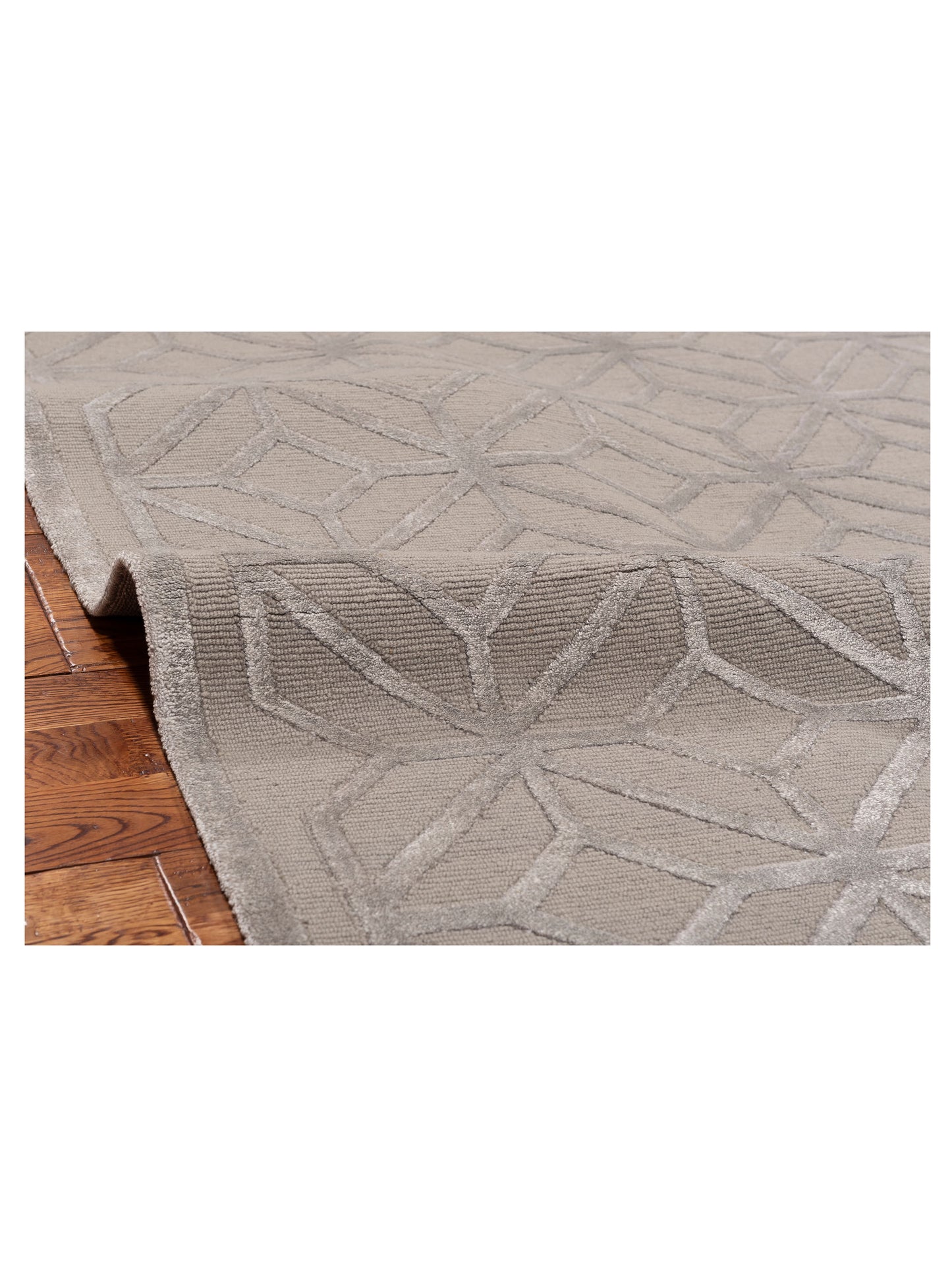 Tibetino 124228 Gray 8.1x9.11 Hand Knotted Rug