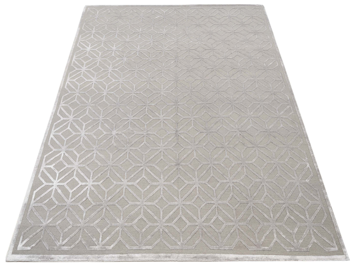 Tibetino 124229 Gray 8.1x9.11 Hand Knotted Rug