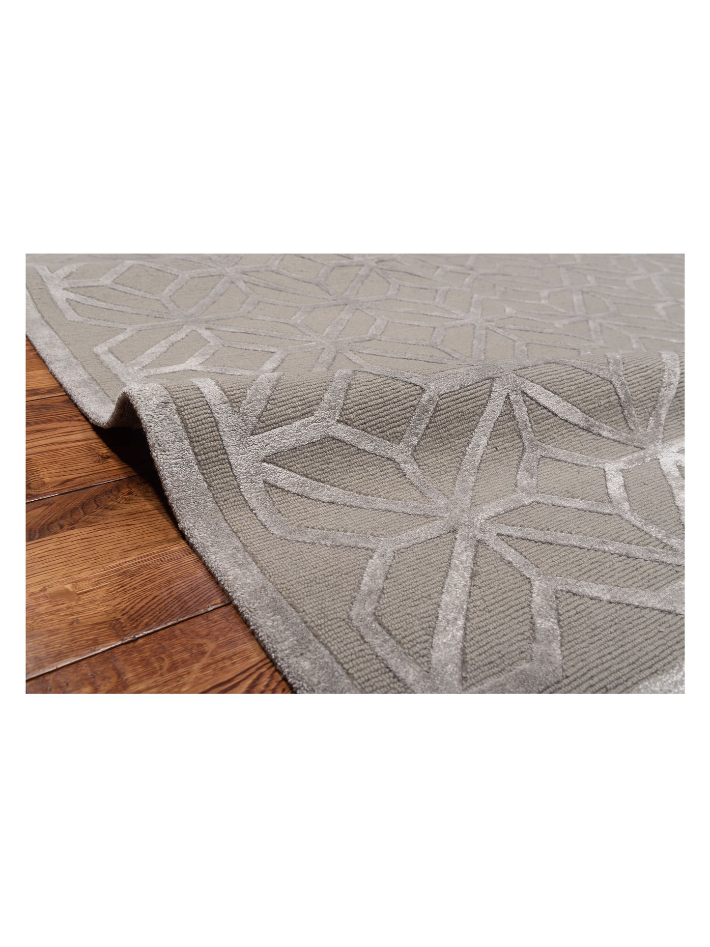 Tibetino 124229 Gray 8.1x9.11 Hand Knotted Rug