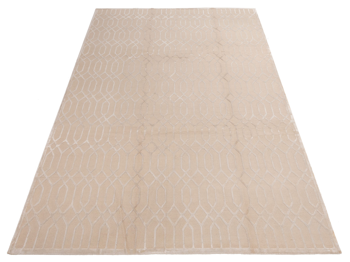 Tibetino 124243 Cream Ivory 9x12.1 Hand Knotted Rug