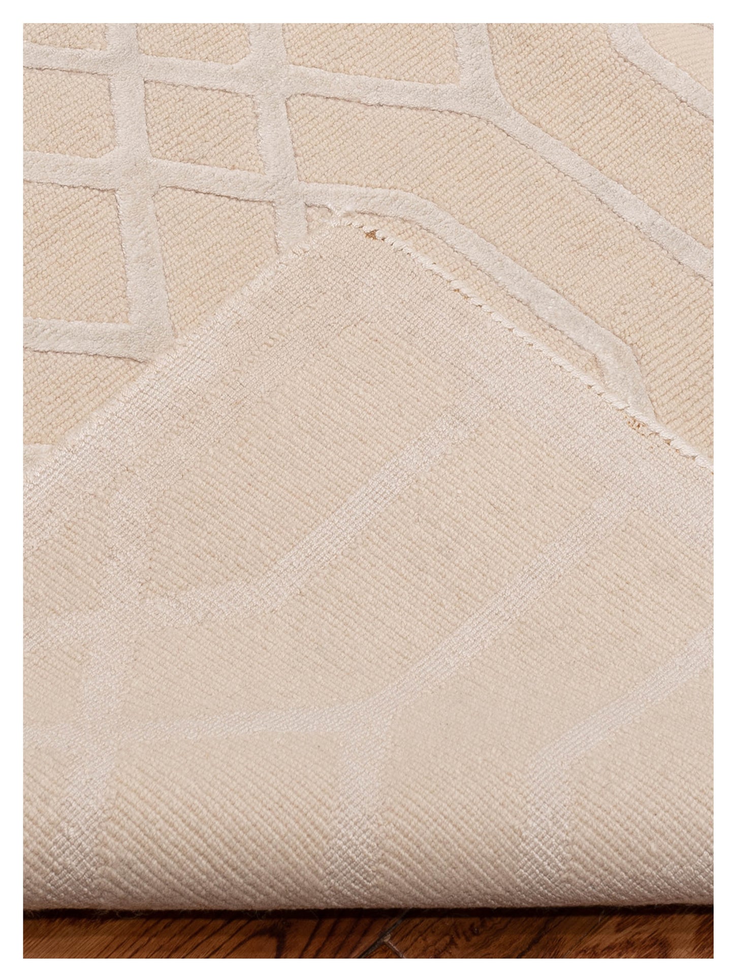 Tibetino 124243 Cream Ivory 9x12.1 Hand Knotted Rug