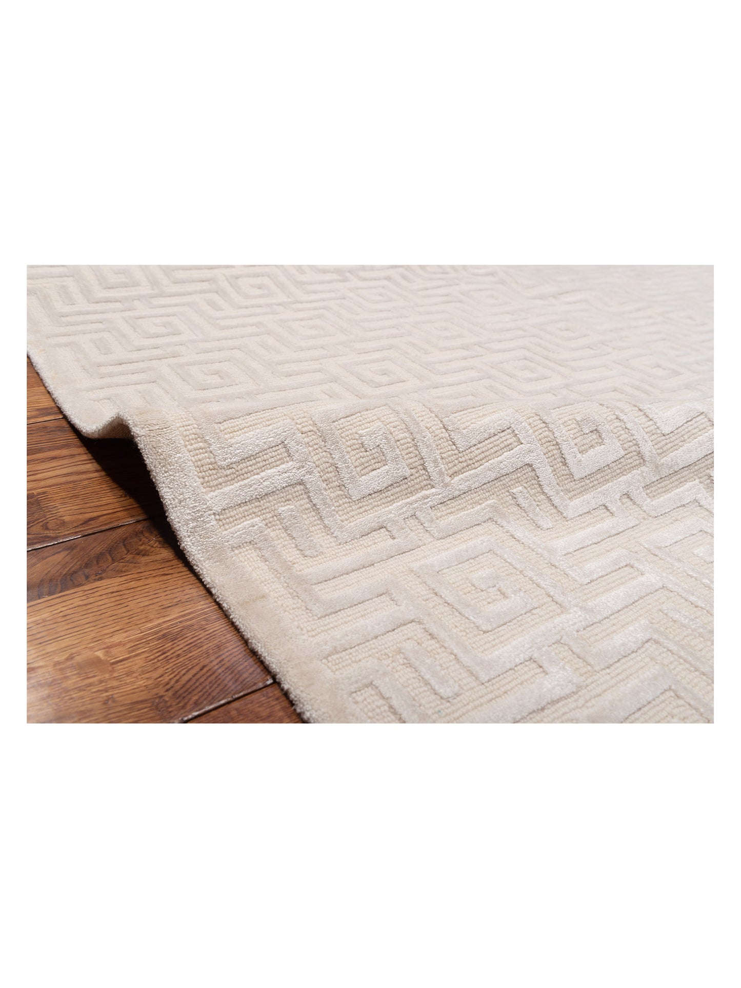 Tibetino 124246 Ivory 8x9.11 Hand Knotted Rug
