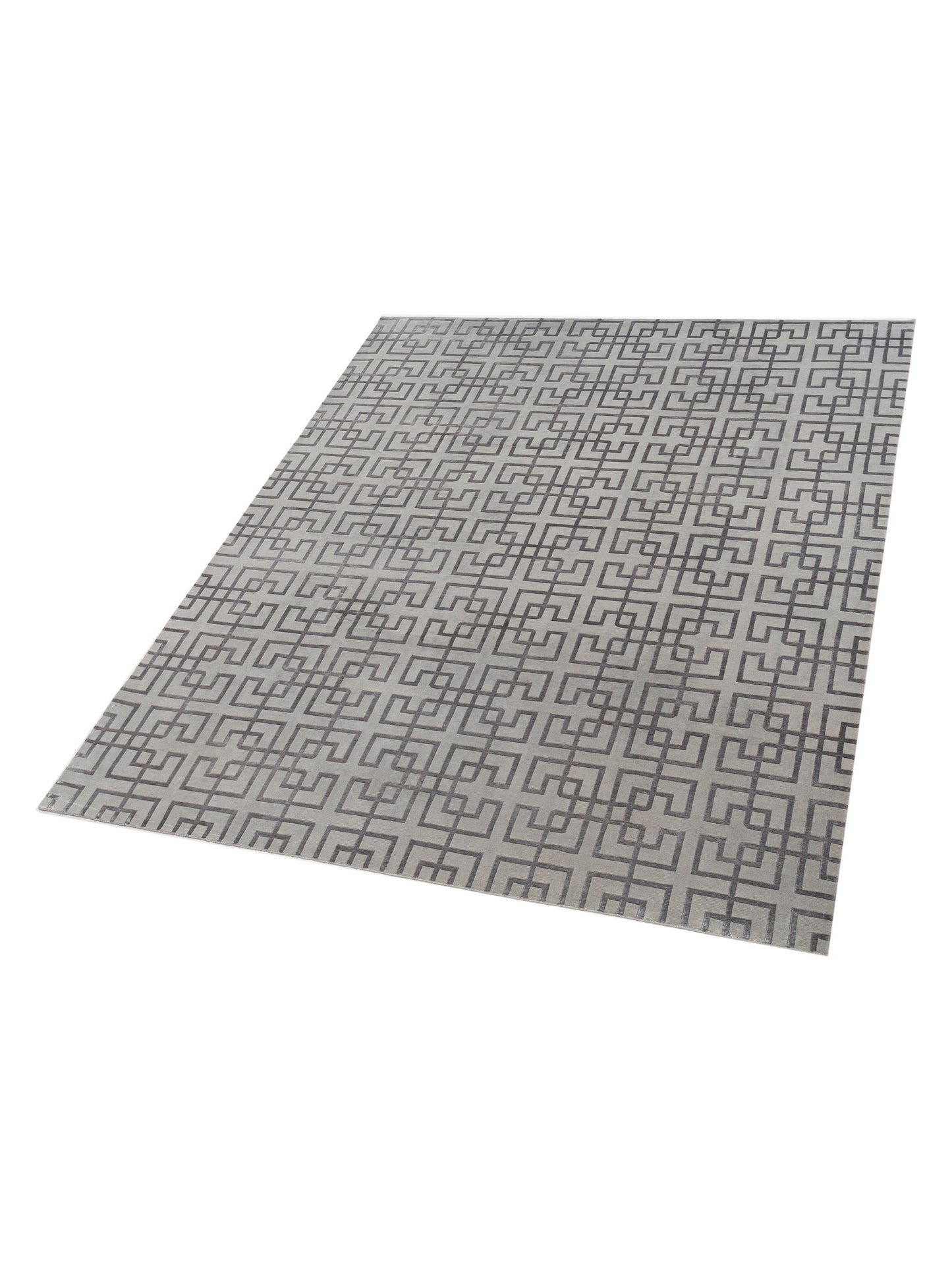Tibetino 124253 Silver 8.1x9.11 Hand Knotted Rug