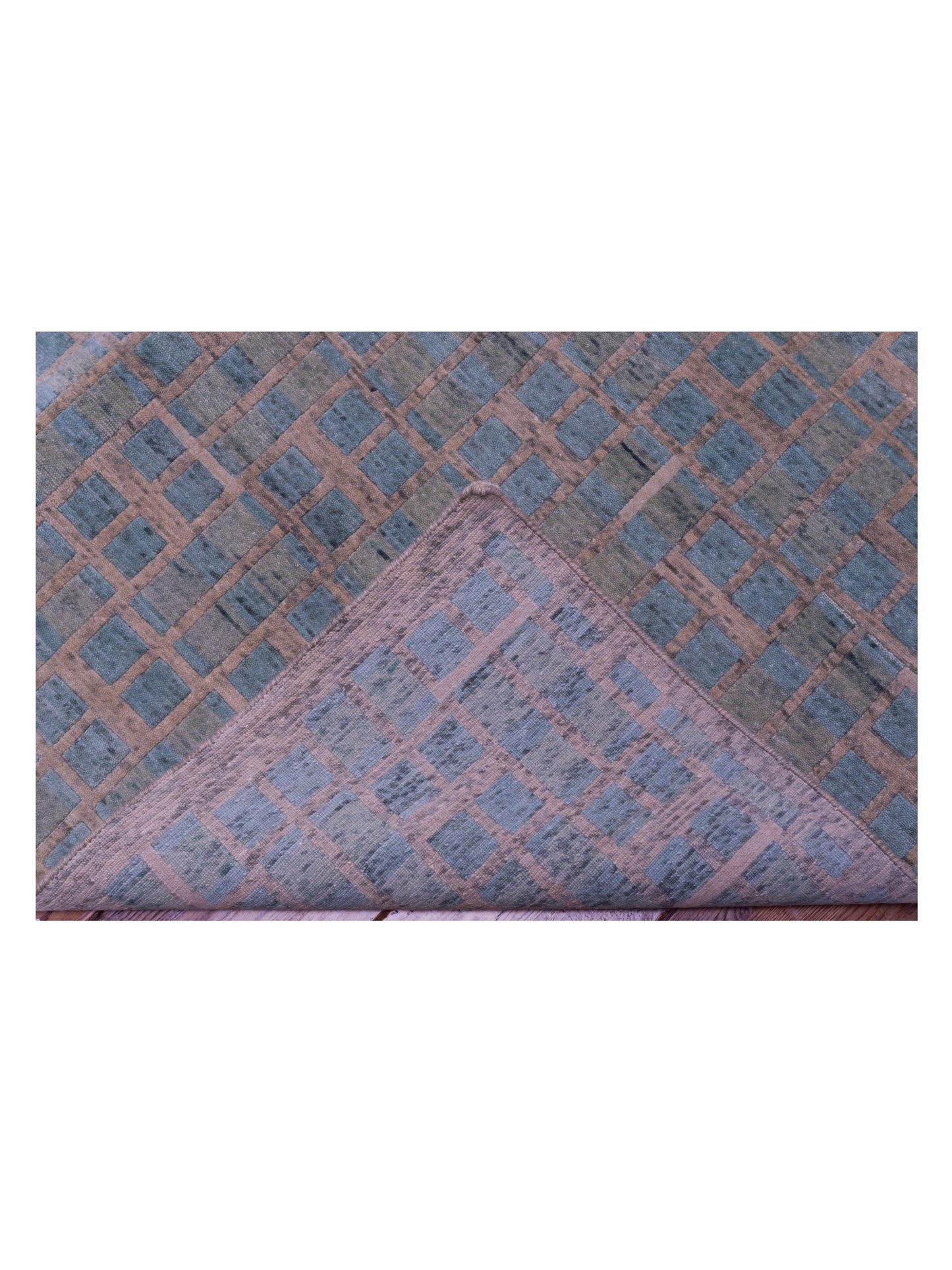 Tibetino 124256 Sage Green Sage Green 9.1x12.2 Hand Knotted Rug