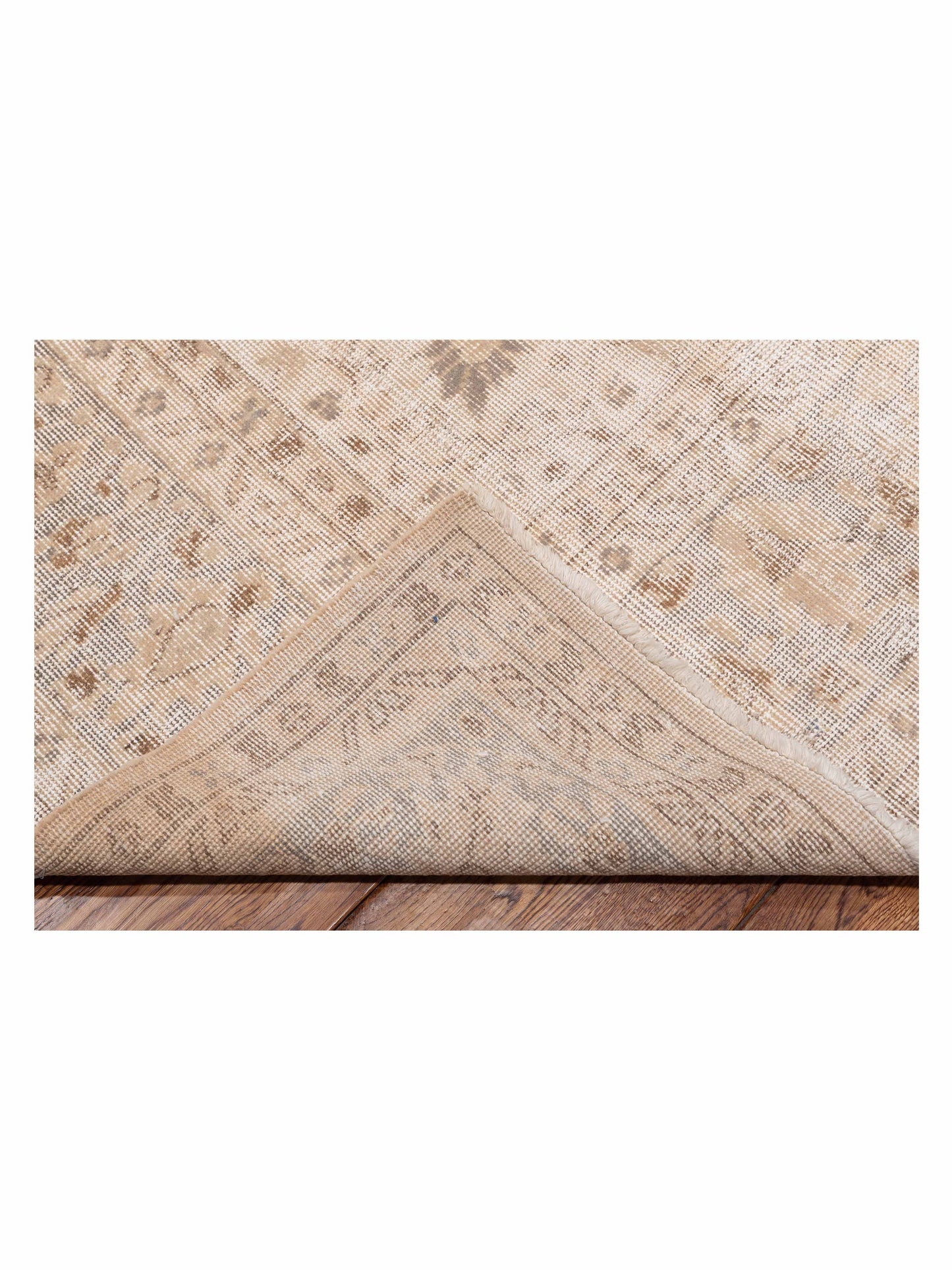 Vintage 124278 Ivory 8.9x12.1 Hand Knotted Rug