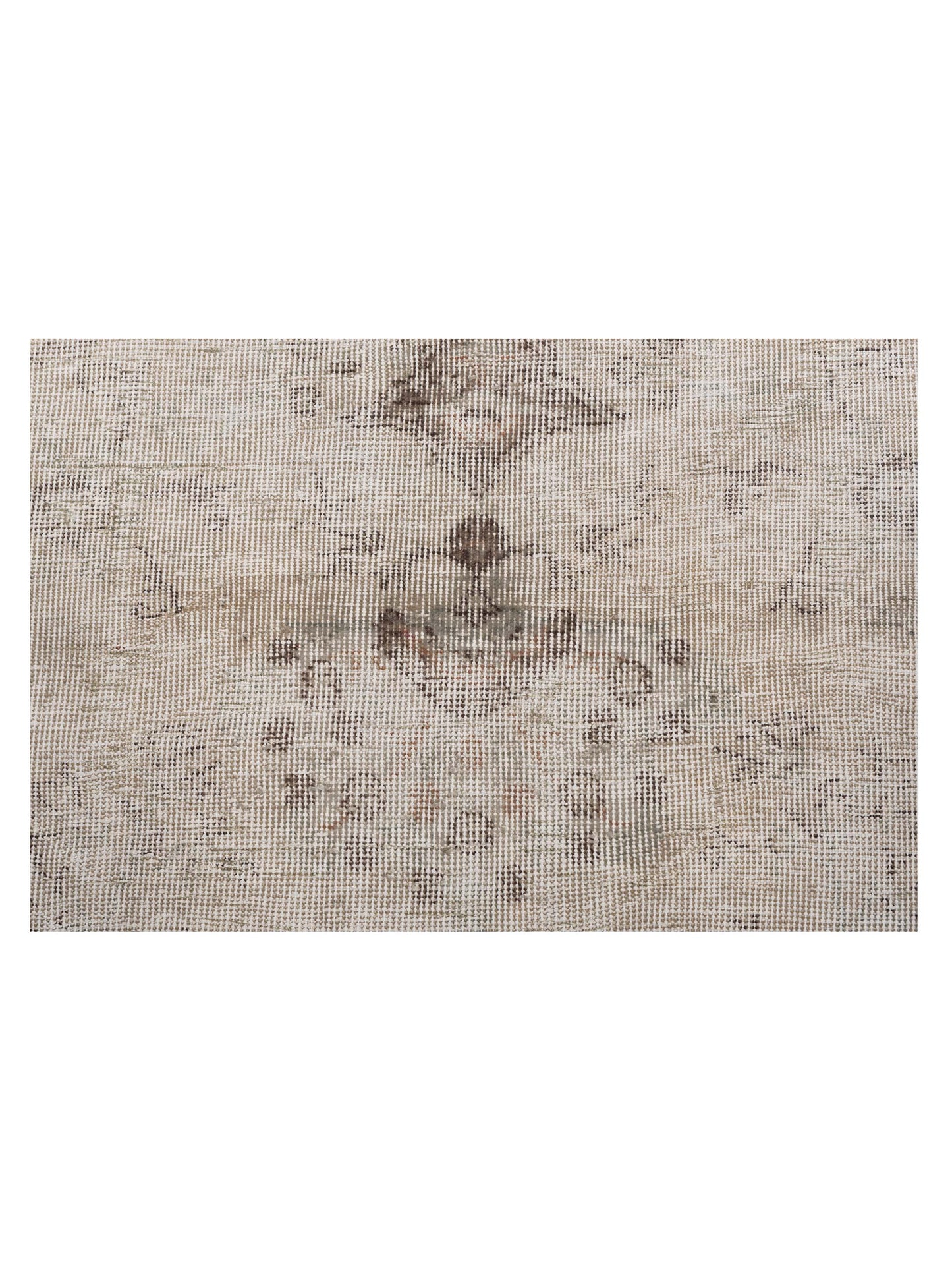 Vintage 124287 Gray Gray 10.4x13.3 Hand Knotted Rug