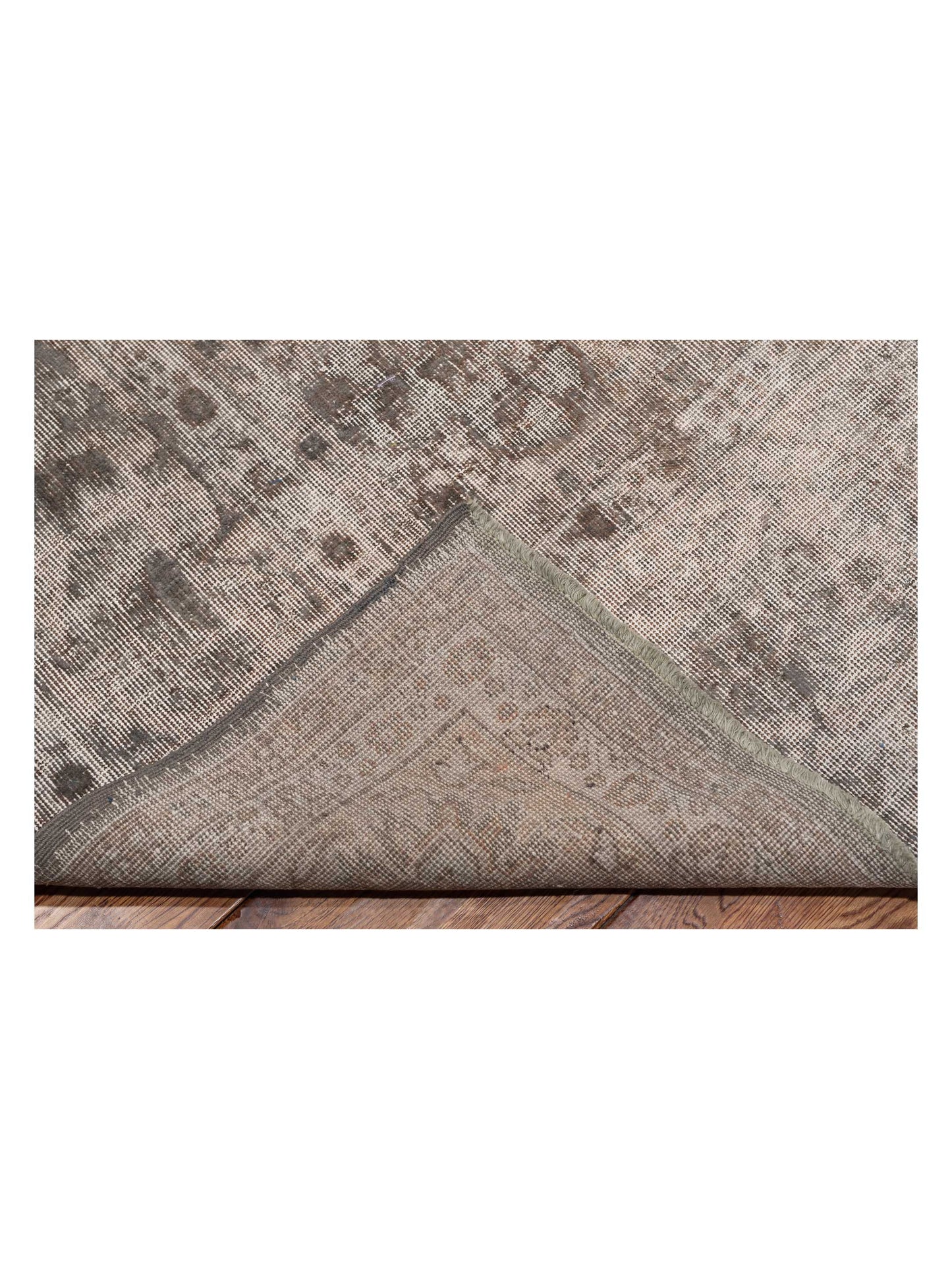 Vintage 124288 Gray 9.1x12 Hand Knotted Rug