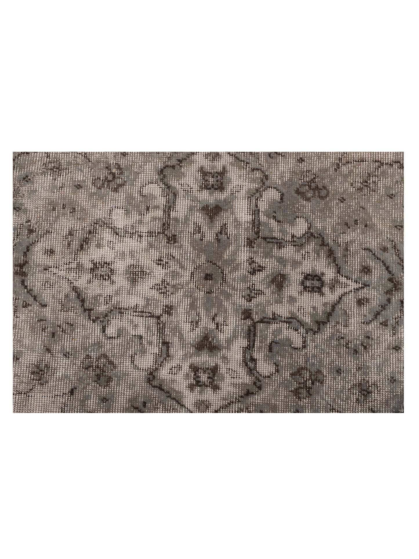 Vintage 124289 Light Gray 7.7x11.5 Hand Knotted Rug