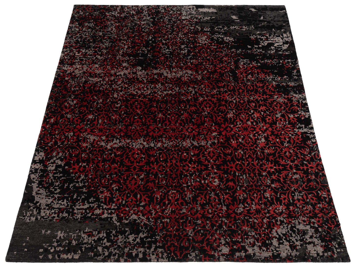 Tibetino 124308 Charcoal 8x9.10 Hand Knotted Rug