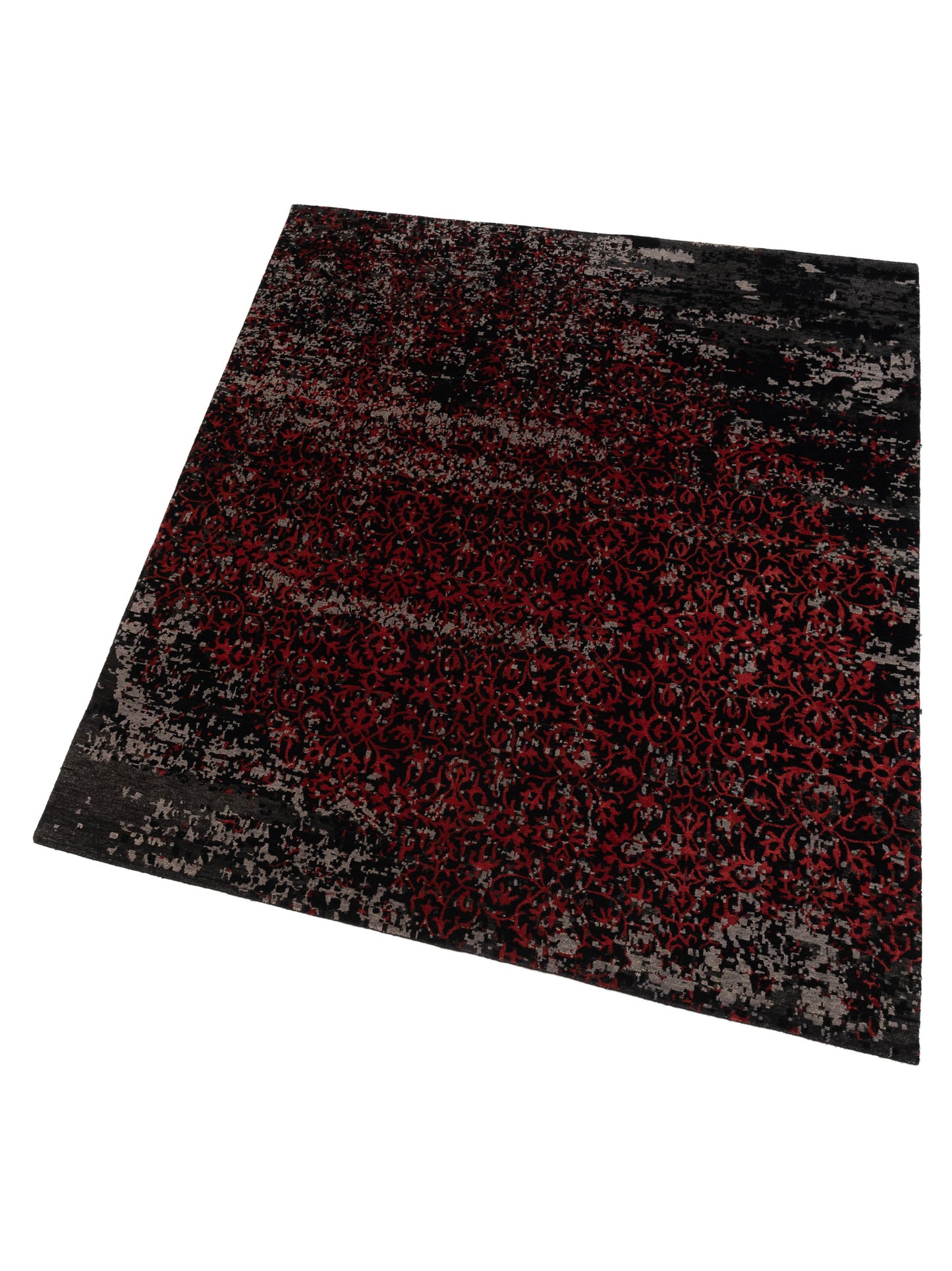 Tibetino 124308 Charcoal 8x9.10 Hand Knotted Rug