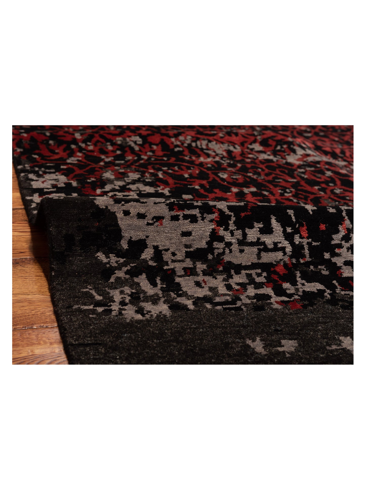 Tibetino 124308 Charcoal 8x9.10 Hand Knotted Rug
