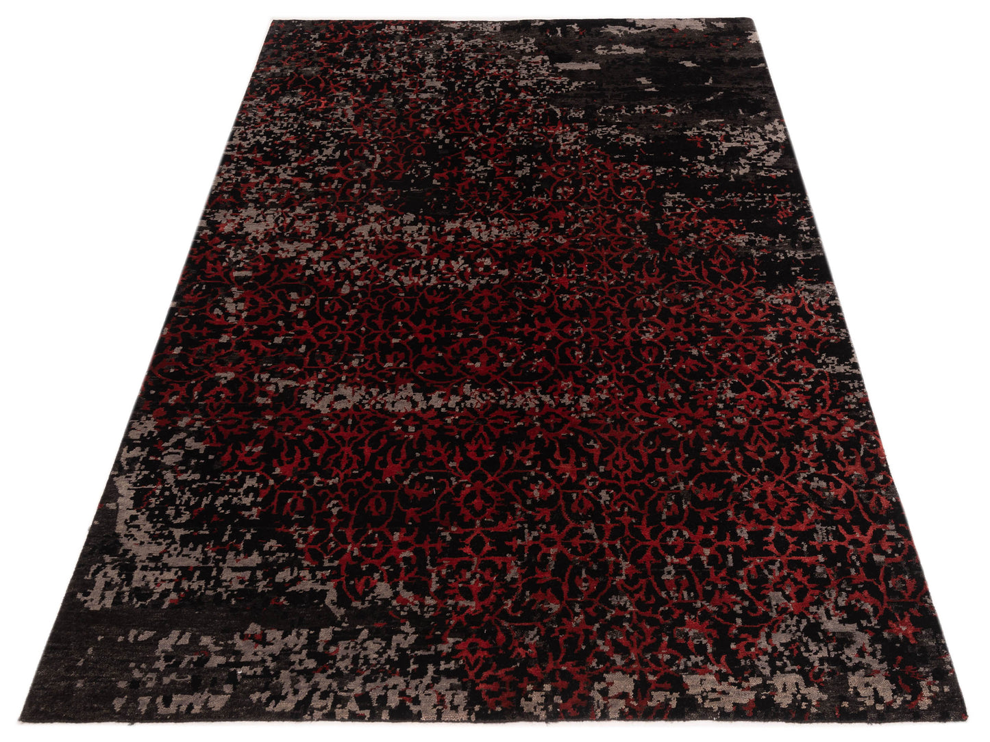 Tibetino 124310 Charcoal Charcoal 6.2x8.10 Hand Knotted Rug