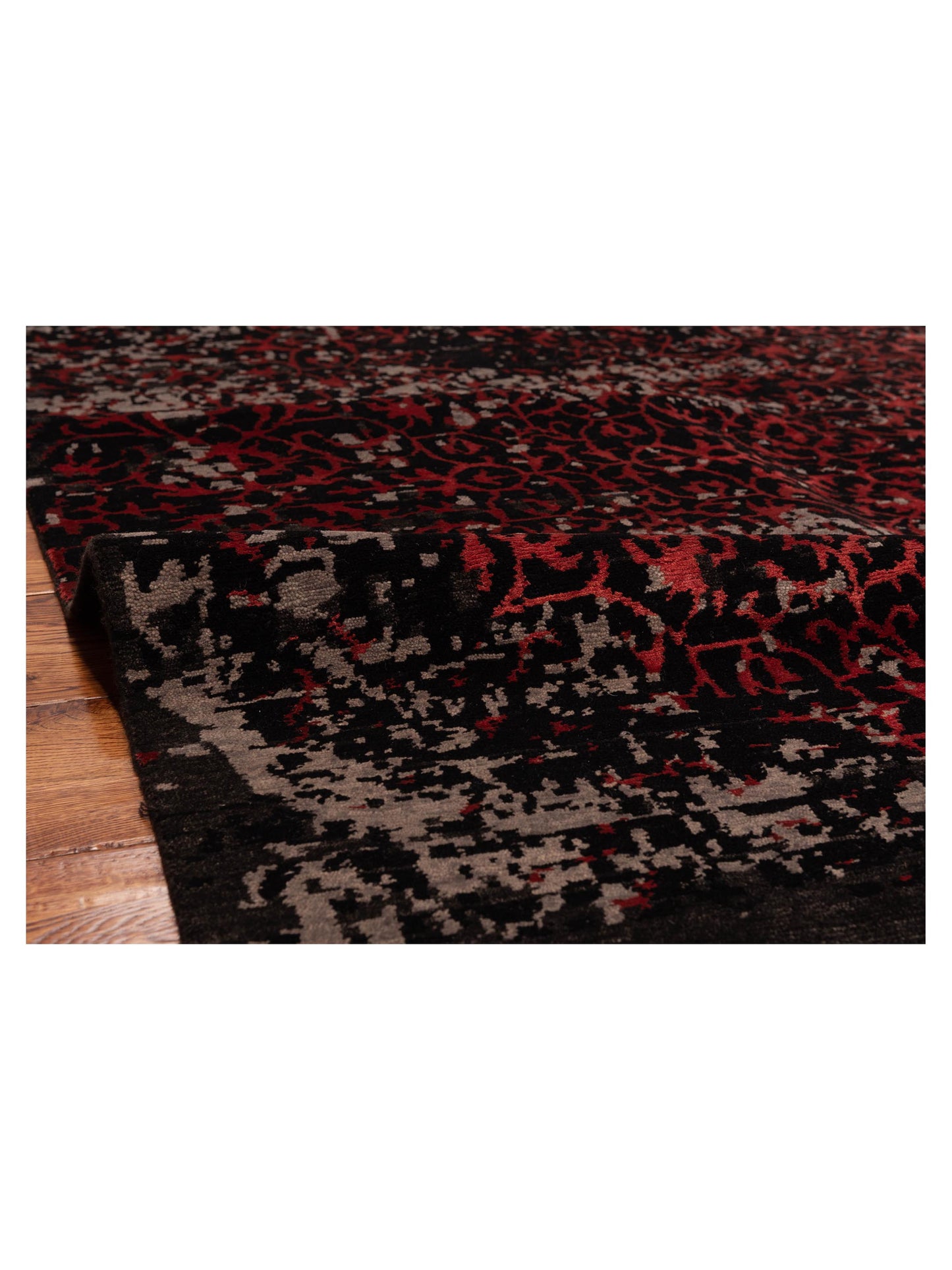 Tibetino 124310 Charcoal Charcoal 6.2x8.10 Hand Knotted Rug