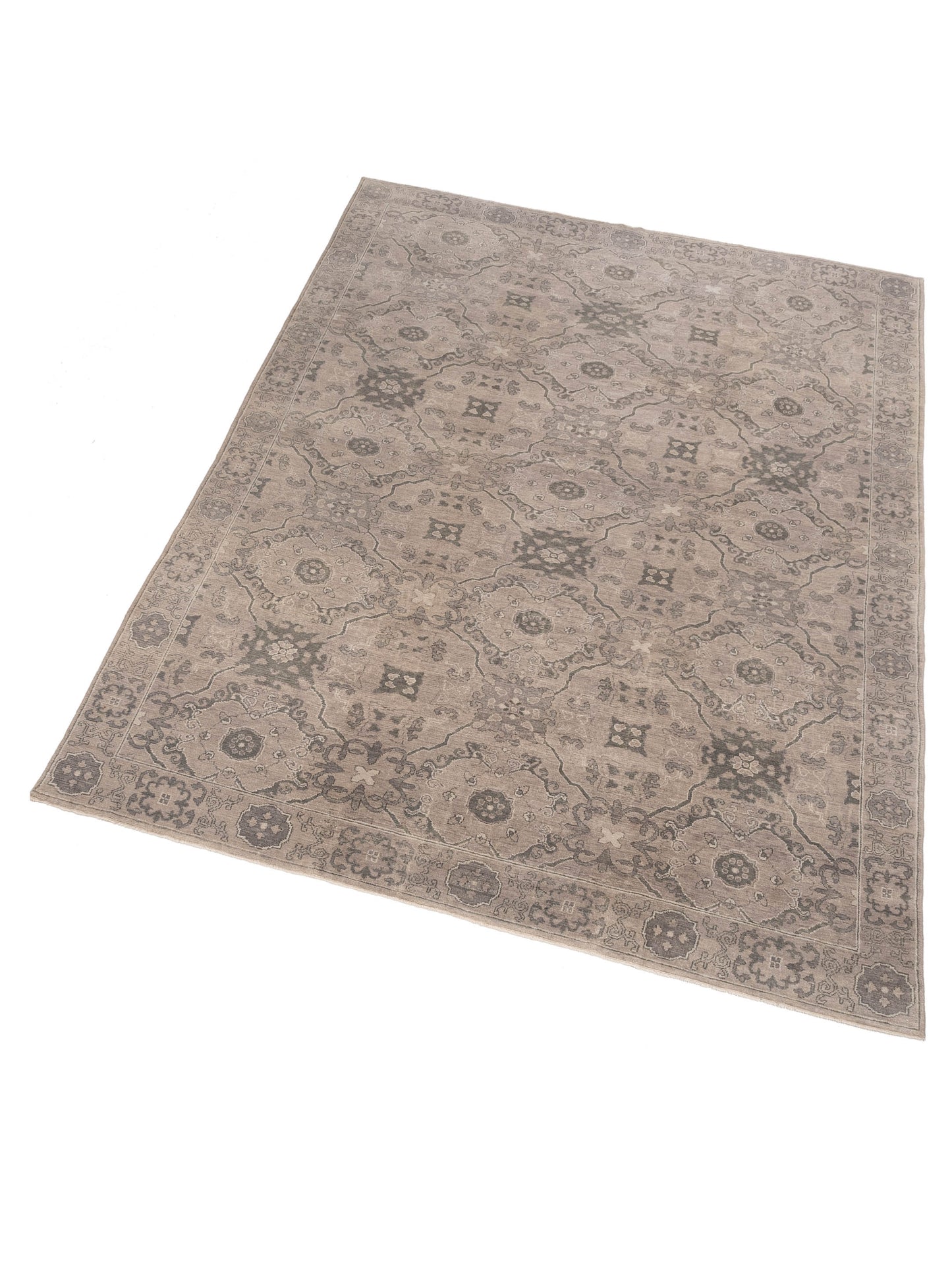 Andalusia 124332 Gray Green 8.11x119 Hand Knotted Rug